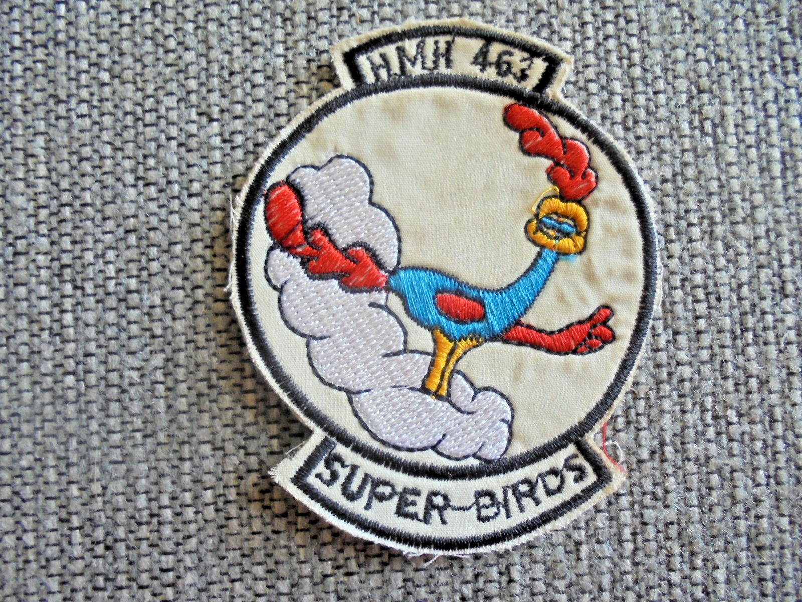 Vintage USMC HMH-463 Super Birds Road Runner Vietnam Patch