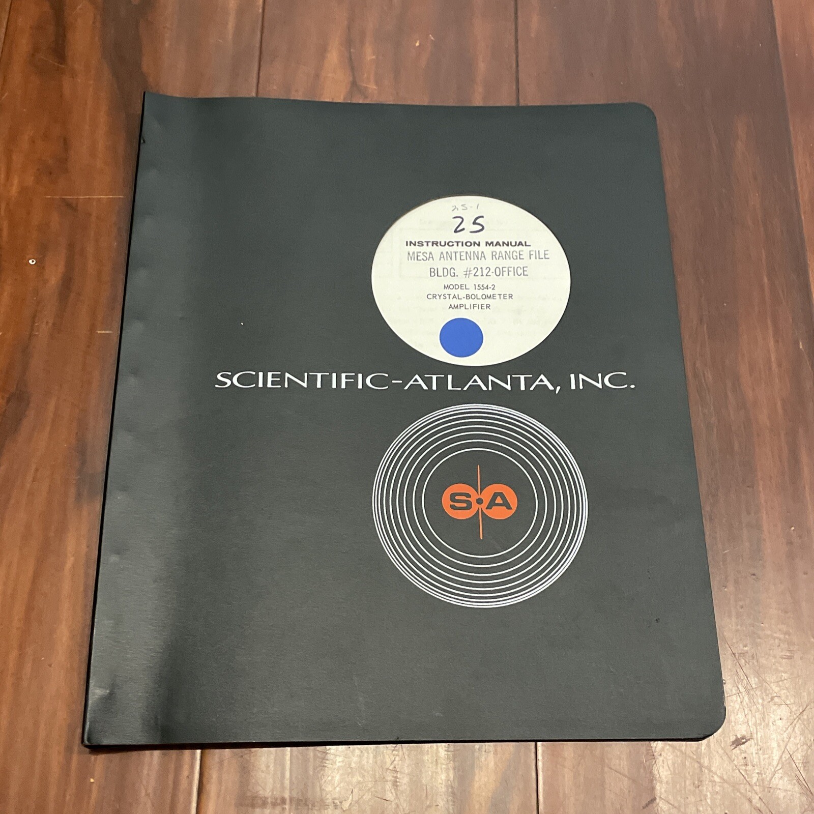 Scientific-Atlanta Model 1554-2 Crystal-Bolometer Amplifier Instruction Manual