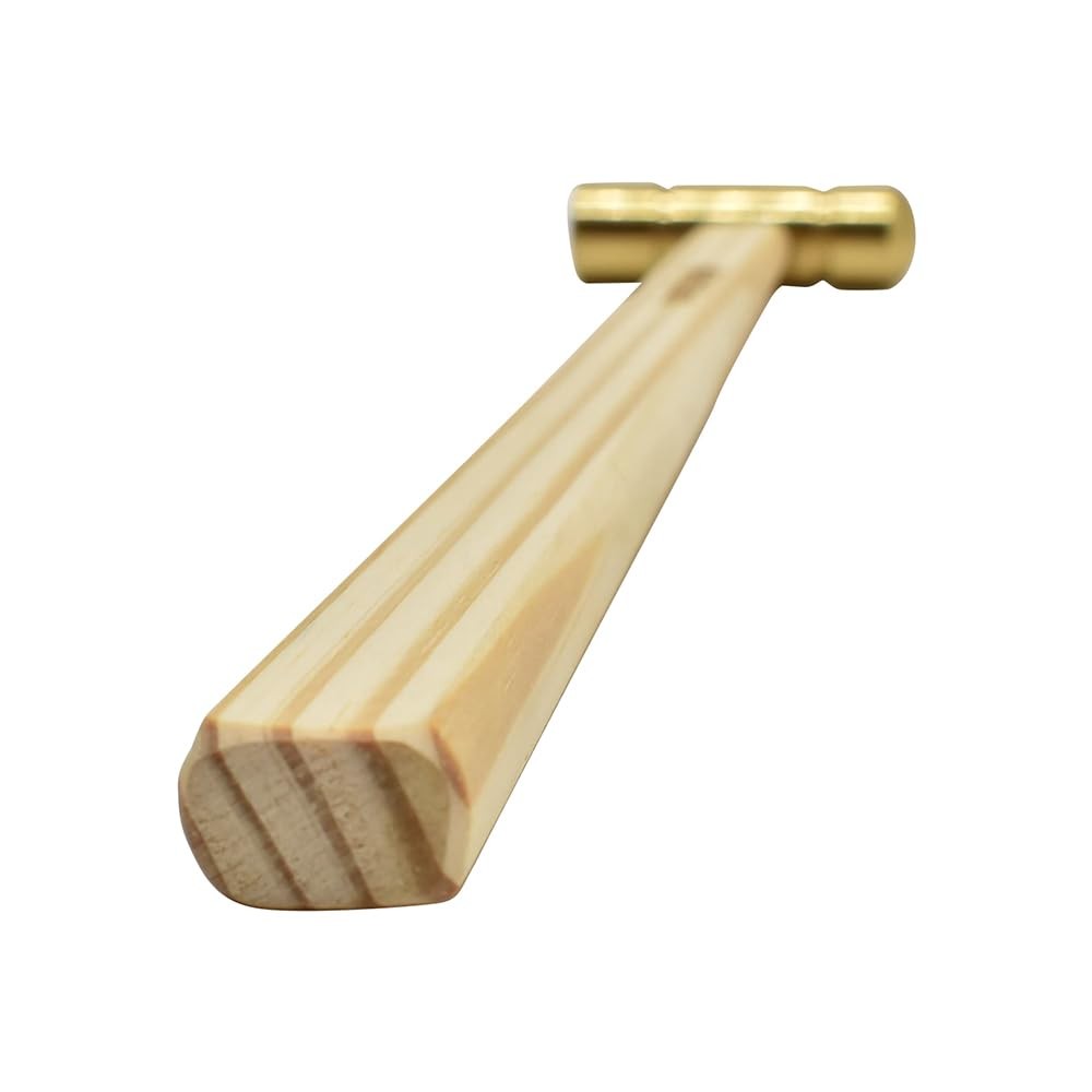 19257 Hammer with Hardwood Handle and Solid Brass Head, 4 oz
