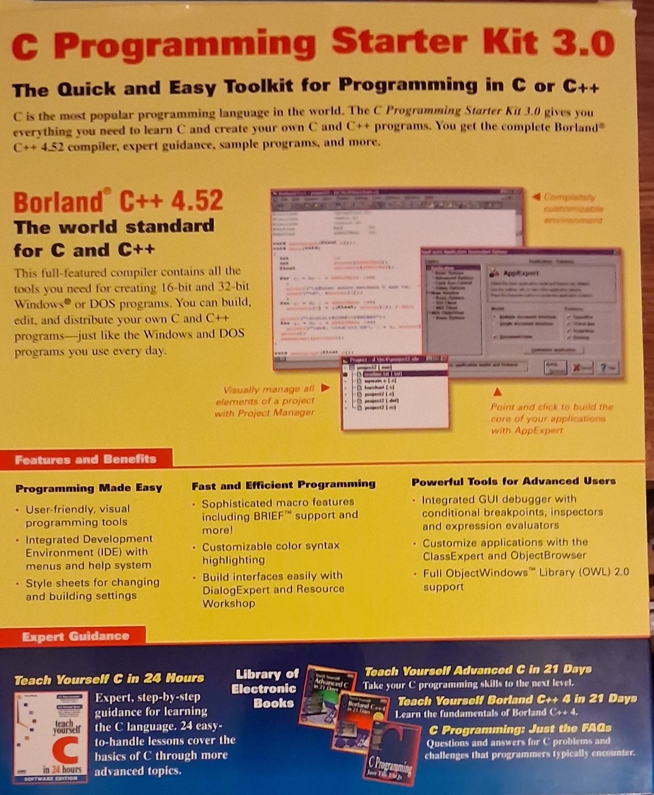 C and C++ Programming : Including Borland C++ compiler