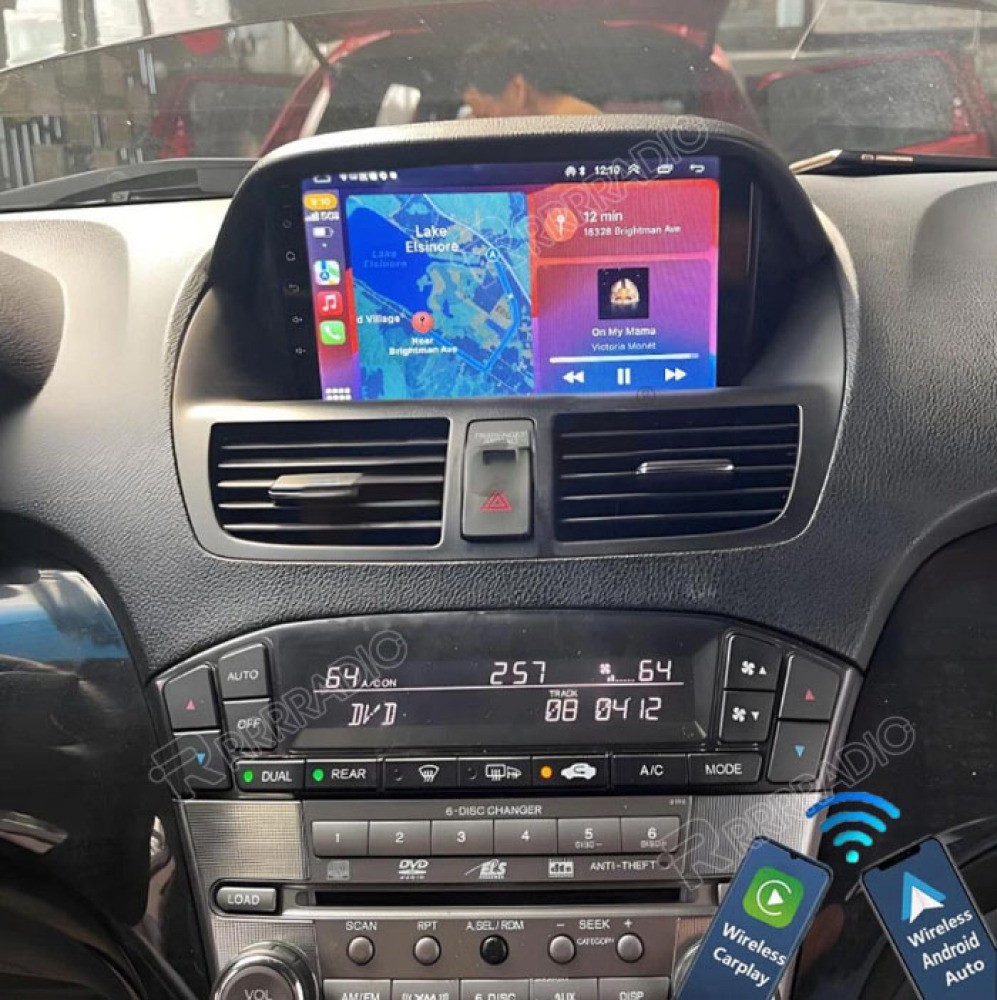 For 2007-2013 Acura MDX Apple Carplay Android 15 Car Stereo Radio GPS Navi 2+64G