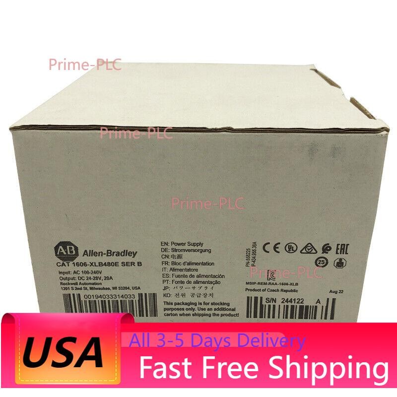 1606-XLB480E New AB Factory Sealed XLB Power Supply 480W 24VDC 20A