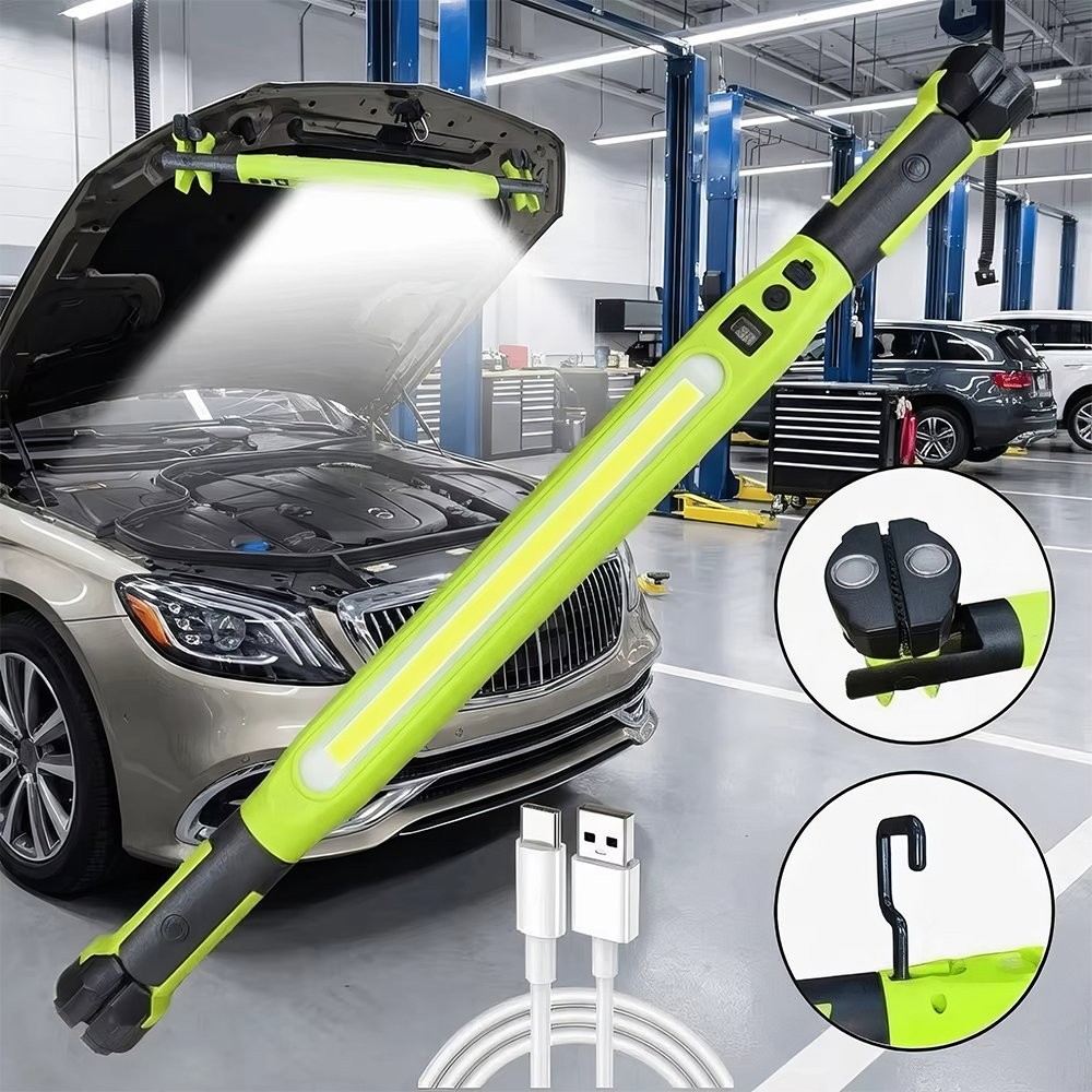Magnetic Work Light - 3000LM Rechargeable LED Work Light Bar for Garage,Workshop