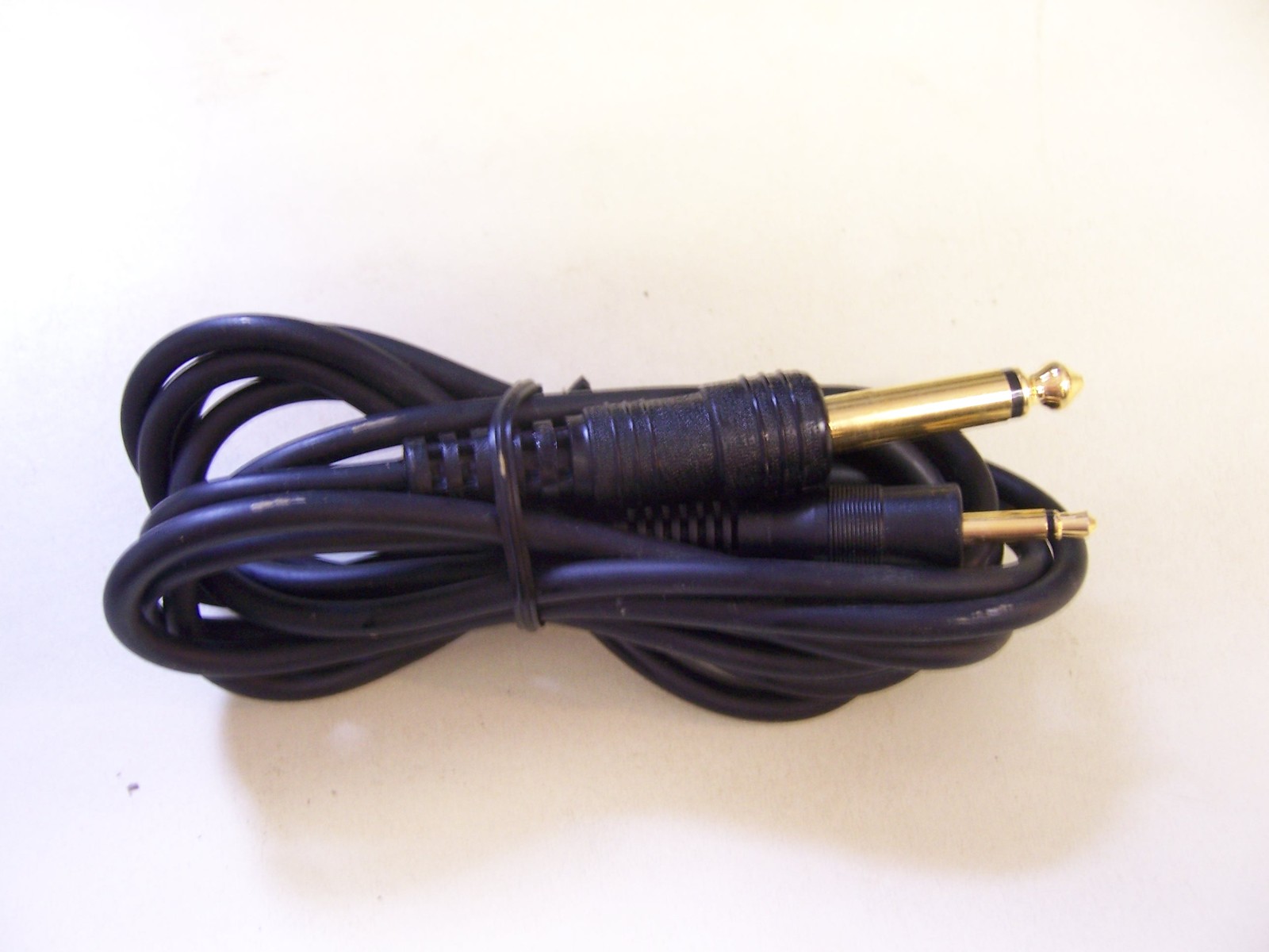 3 pcs AUDIO CABLE 1/4" - 1/8" MONO ADAPTOR 6 FT synth cord gold plated BULK