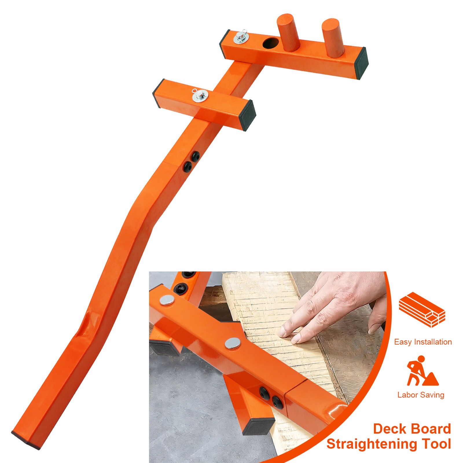 Adjustable Deck Tool for Straightening Bending Boards to Tighten up The Gaps