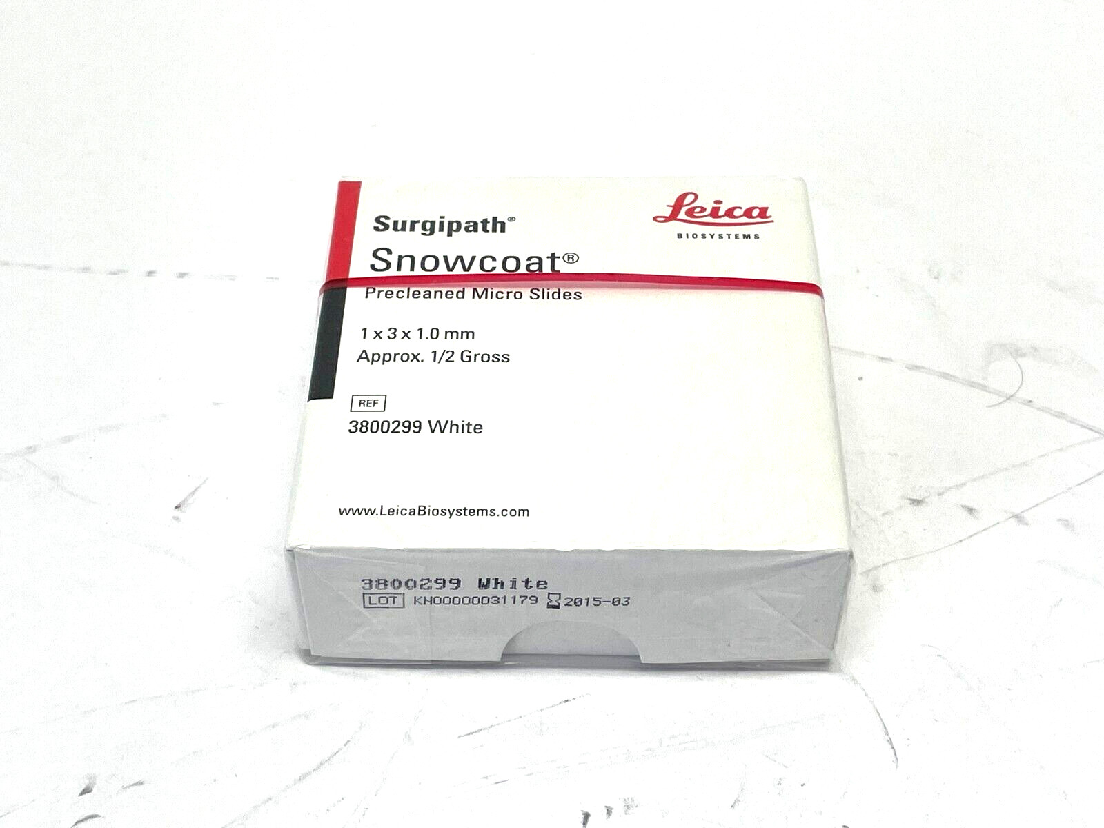 Leica Surgipath Snowcoat 3800299 White Precleaned Micro Slides
