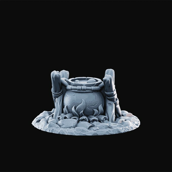 Cooking Pot Hero/Villain Epic Fine Detailed DnD Miniatures RPG Tabletop Models