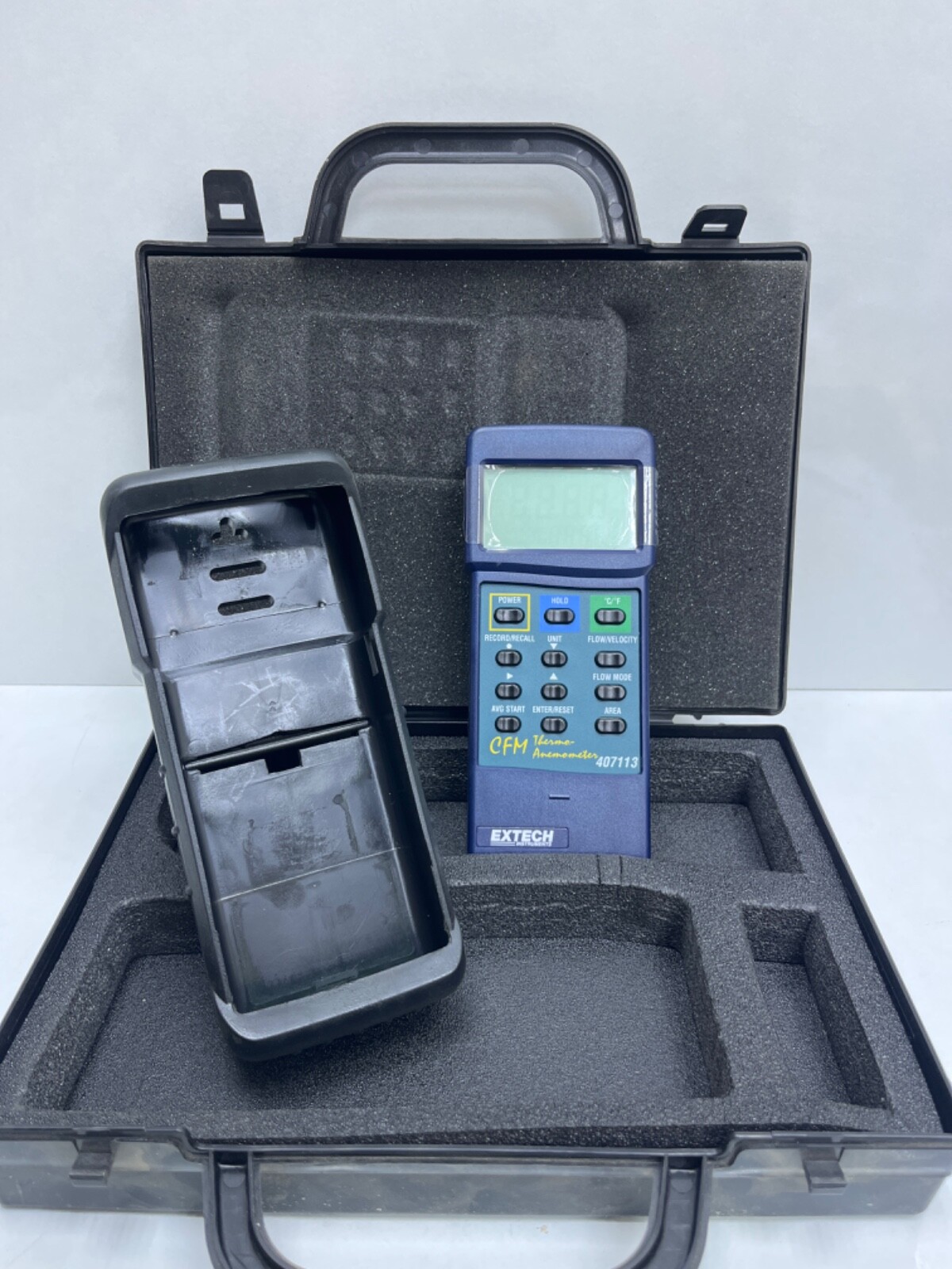 Extech CFM Thermo-Anemometer Model 407113 (Meter Only, No Probe)