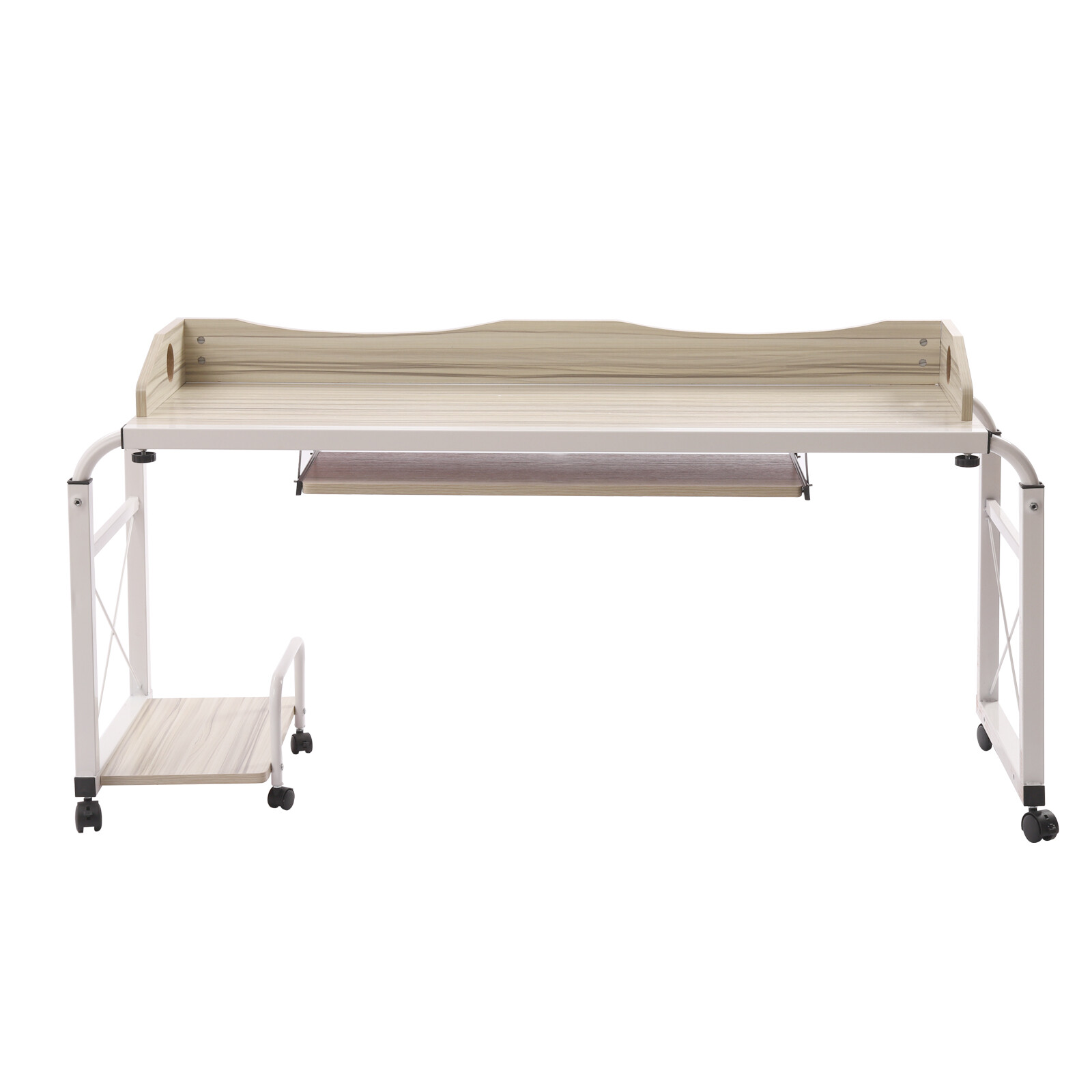 Multifunctional Mobile Adjustable Height & Width Desk for Home Office
