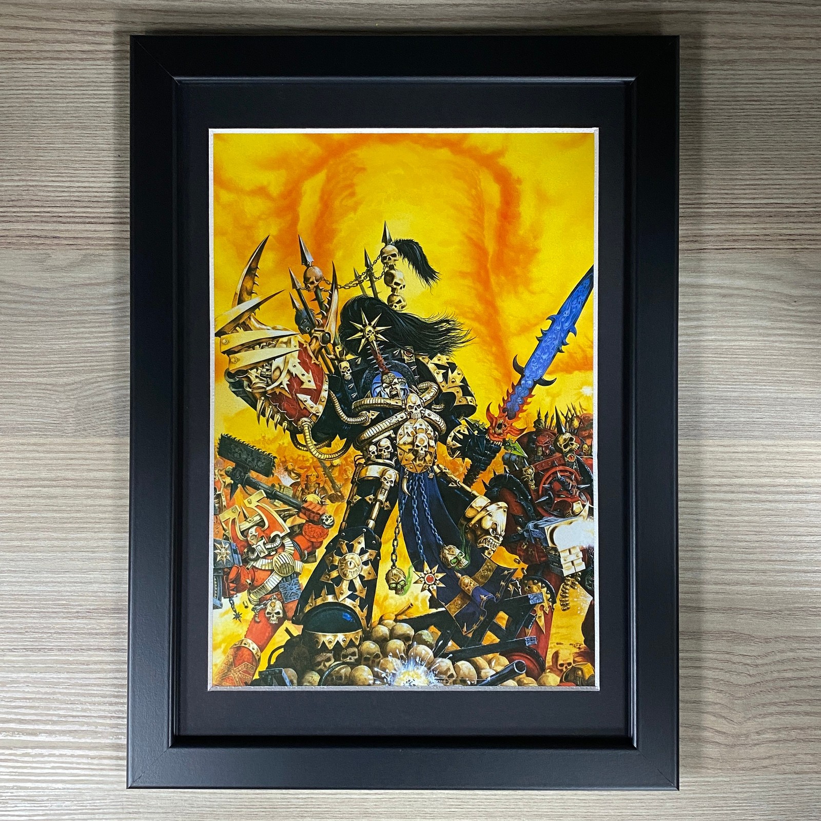 ABADDON THE DESPOILER FRAMED ART BLACK LEGION CHAOS SPACE MARINES WARHAMMER 40K