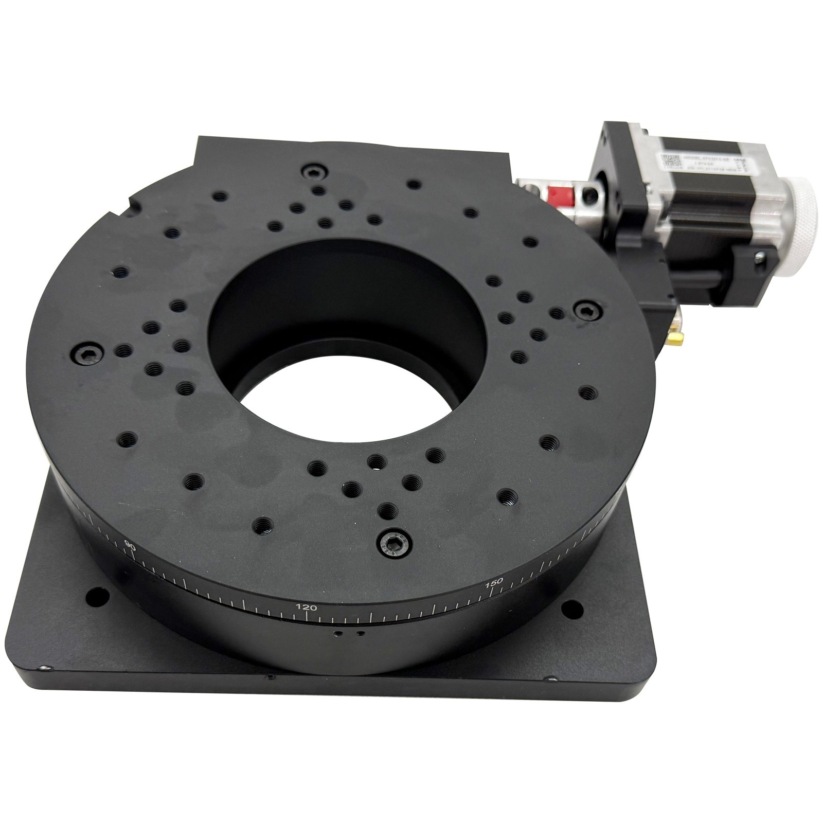 Two-Phase Stepper Driver Motorized Precision Rotary Table Worm Gear Drive