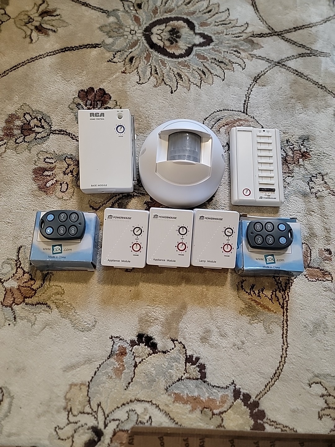 Lot of 8: X10 Powerhouse Devices Switch Appliance Module Remote Dimmer Transceiv