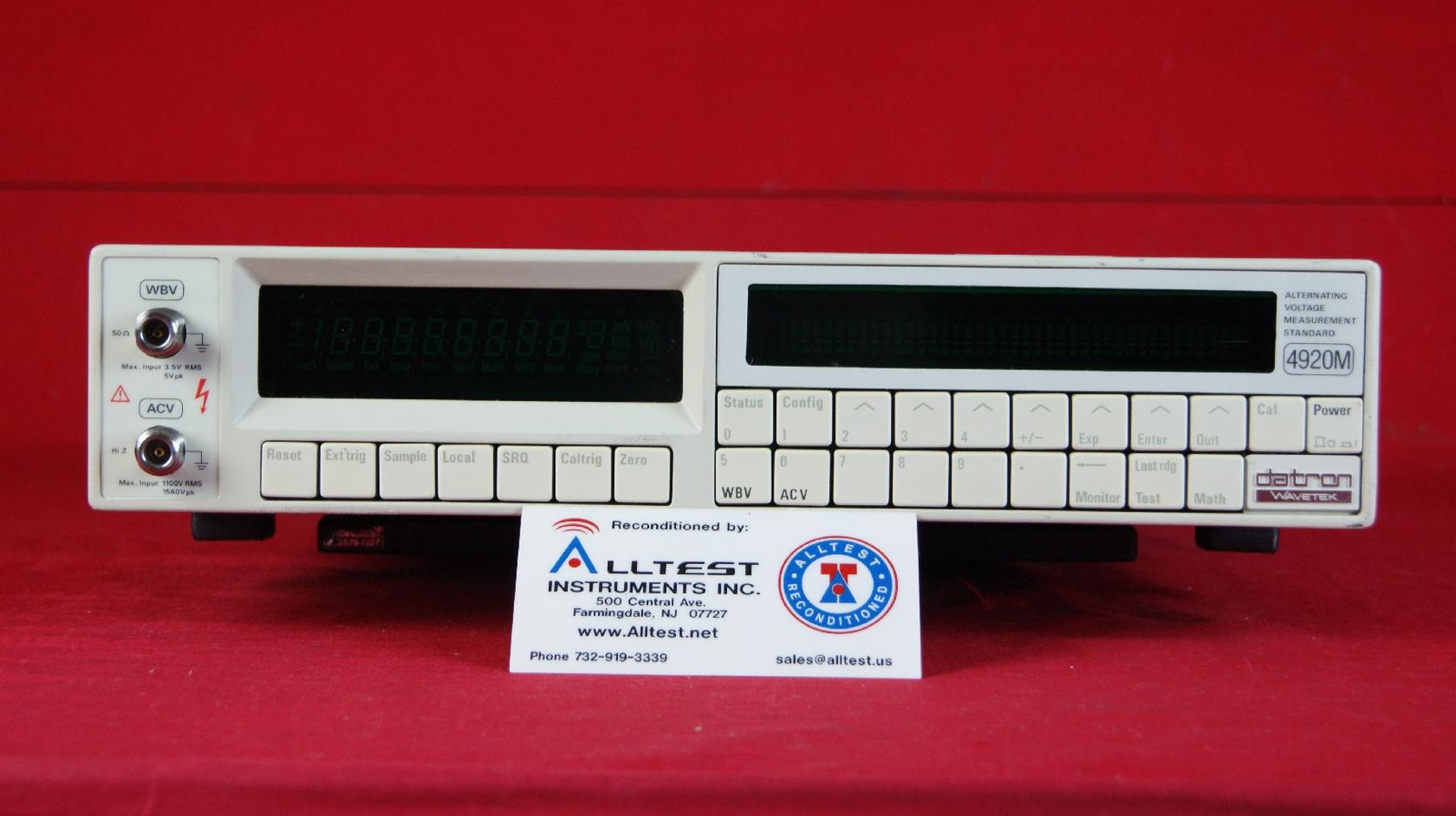 Wavetek 4920M-80 24091-3 Alternating Voltage Measurement Standard AC voltmeter