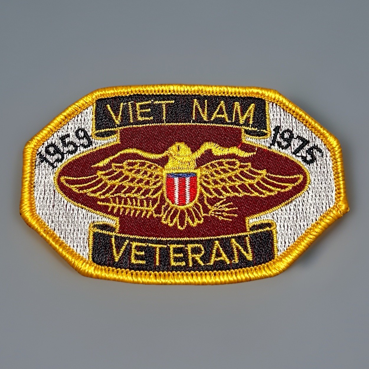 VIETNAM VETERAN PATCH 3.5” Wide - Sew Or Iron On