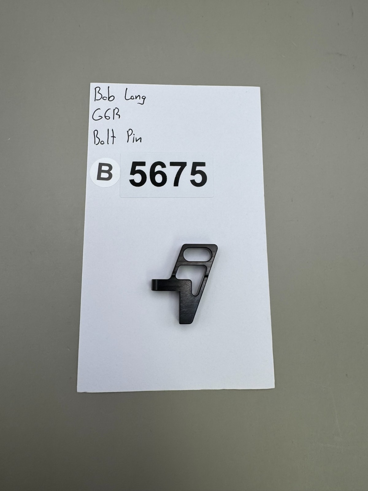 Bob Long G6R Bolt Pin-Satin Black