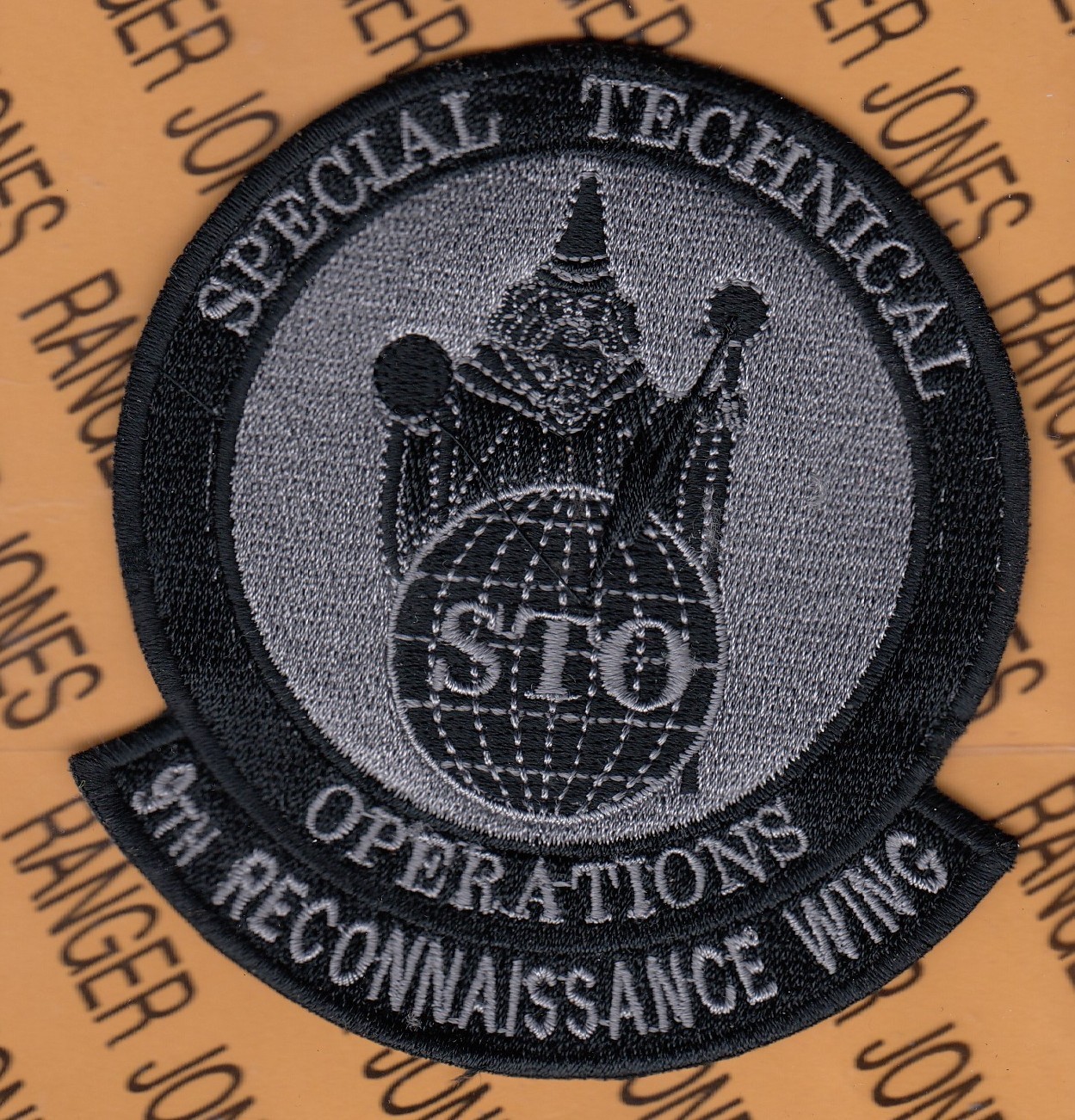 USAF Air Force 9th Reconnaissance Wing RW STO Special Tech. Ops. ~4" patch c/e