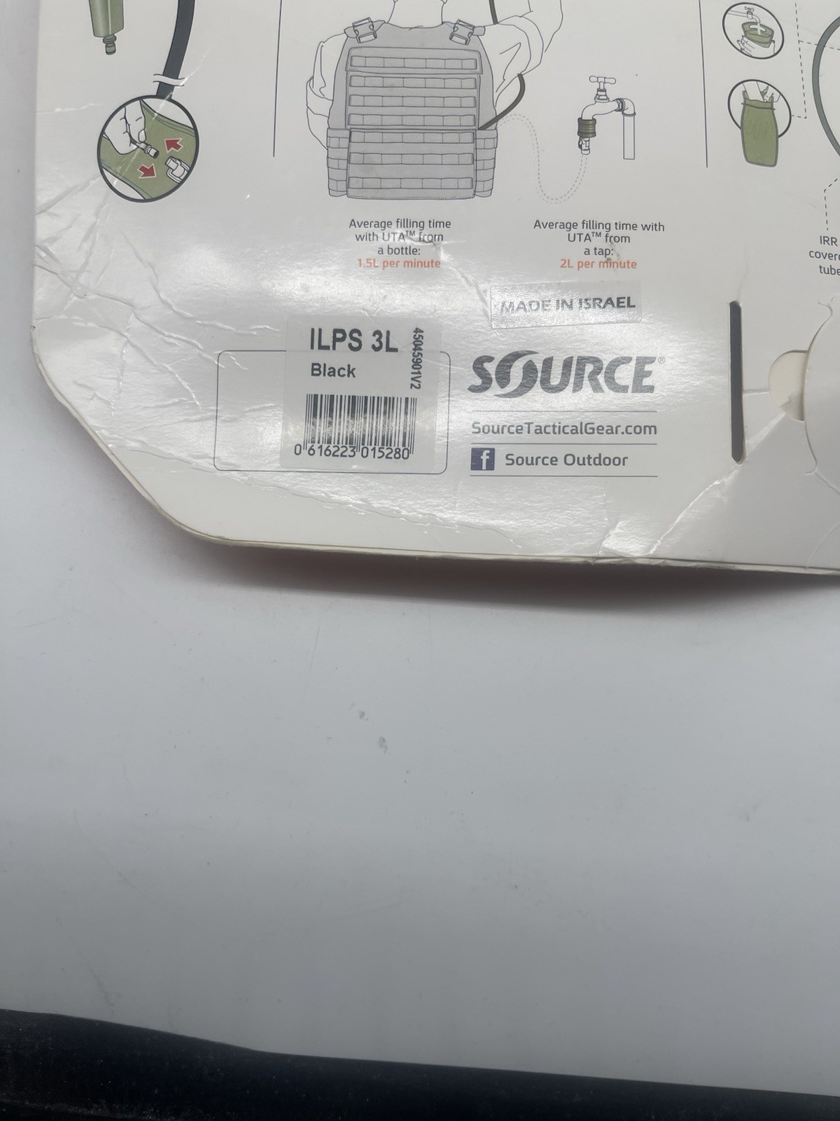 Source Tactical ILPS 3L Hydration Bladder Widepac 100oz Low Profile