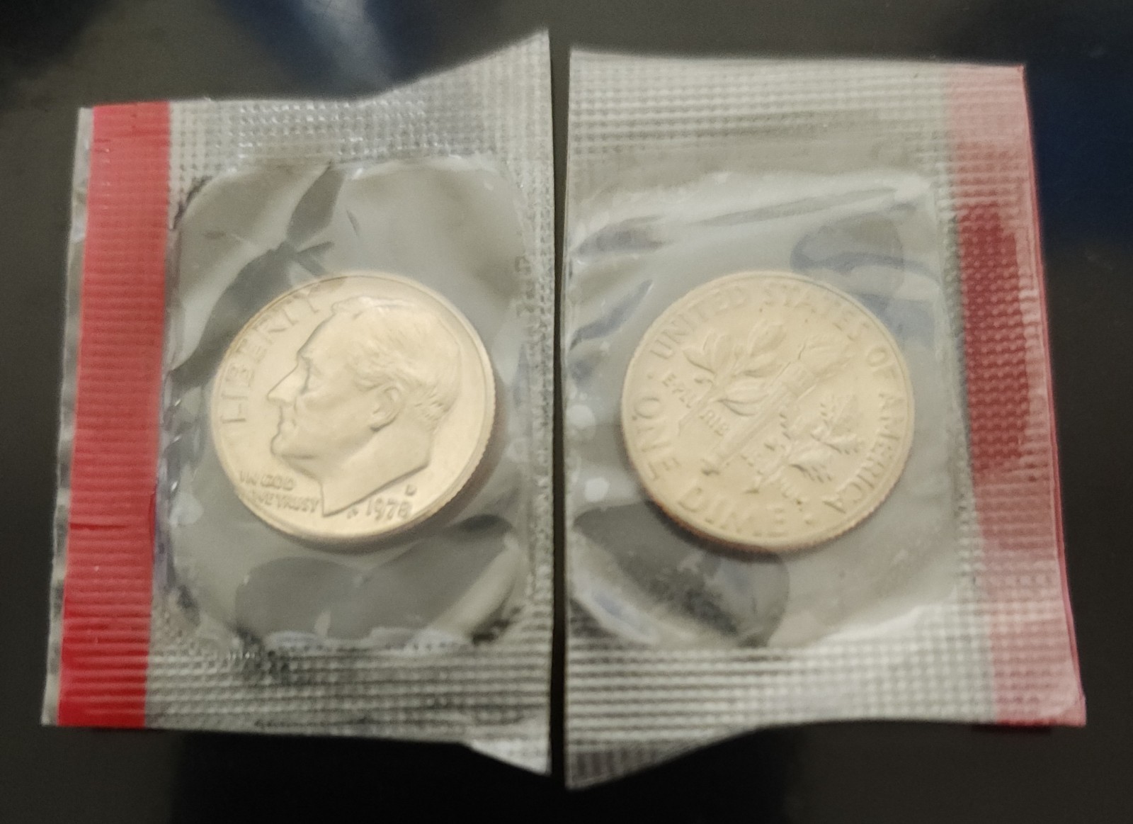 1978-D Roosevelt Dime in Mint Cello