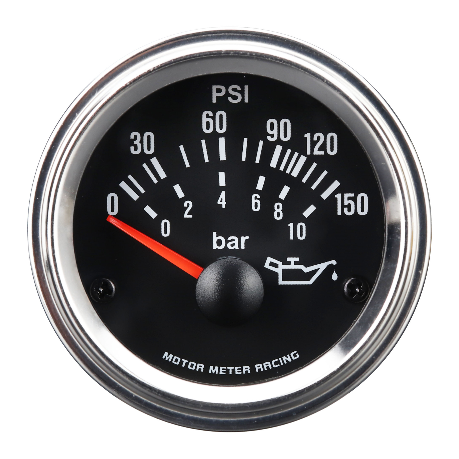 VD 52mm 2-1/16" Electrical Oil Pressure Gauge 0 ~ 10 BAR / 0 ~ 150 PSI White LED