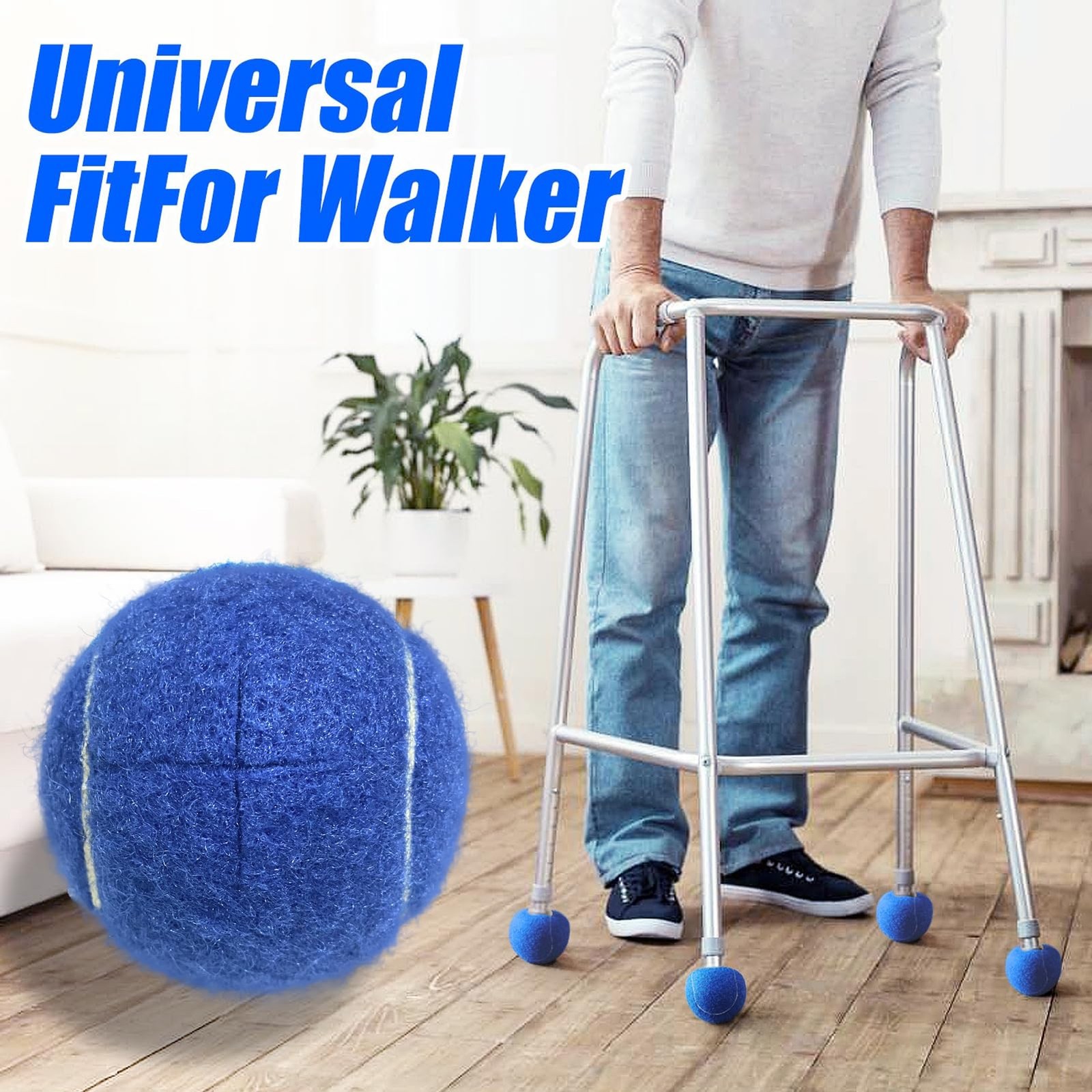 ZUJEAM Tennis Balls for Walkers, Pre Cut Walker Glide Balls for Chairs, Desks...