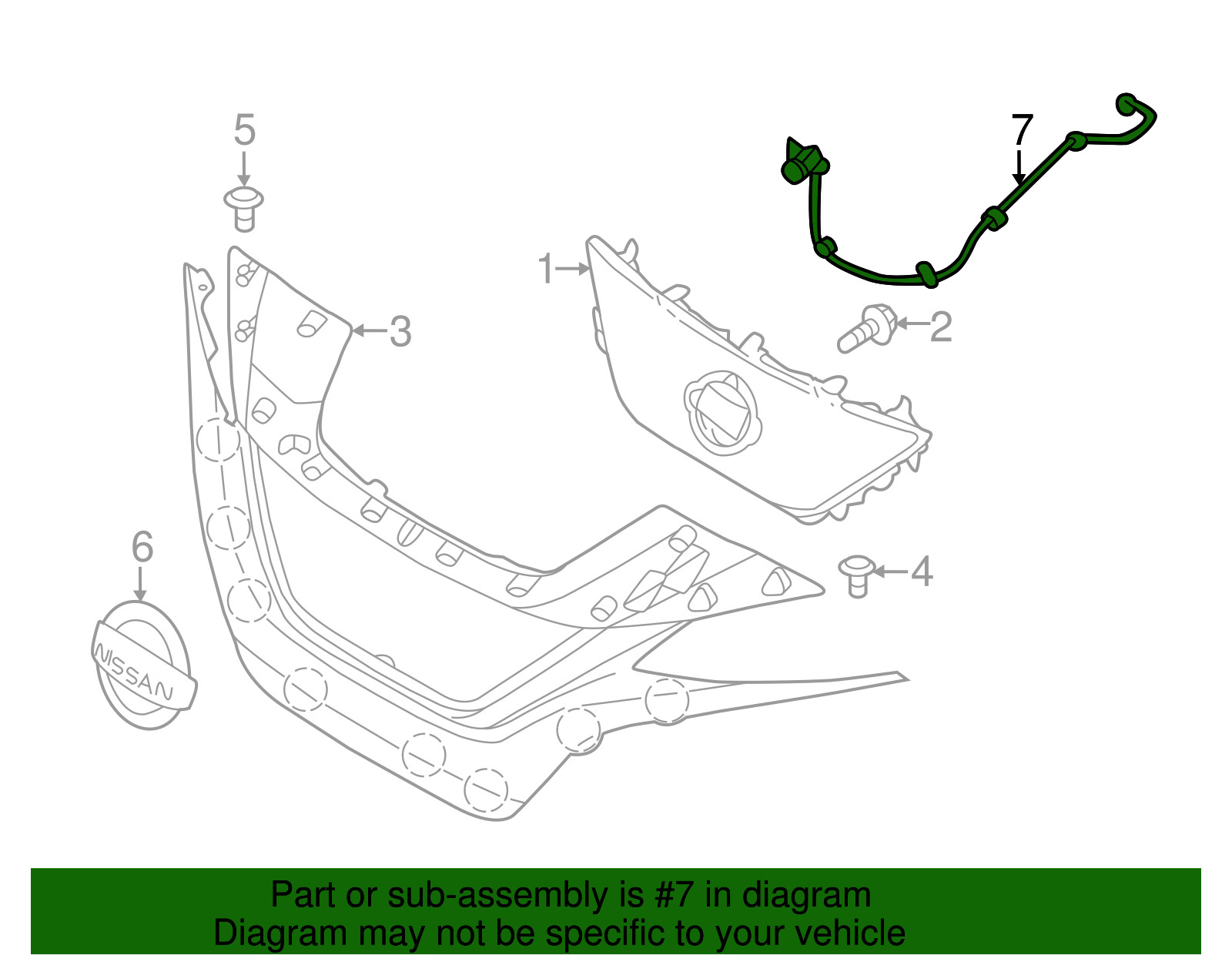Genuine Nissan Camera 284F1-5SA1A