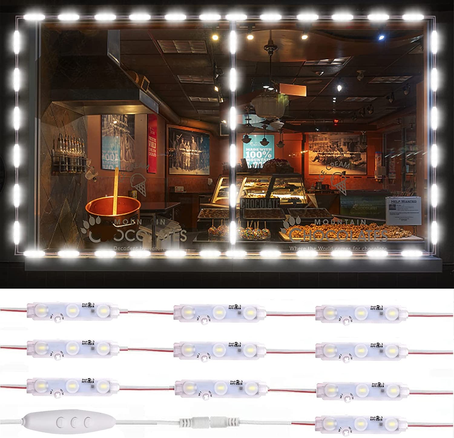 20-160pcs Waterproof 5730 SMD 3 LED Module Light Storefront Window Sign Lamp HOT
