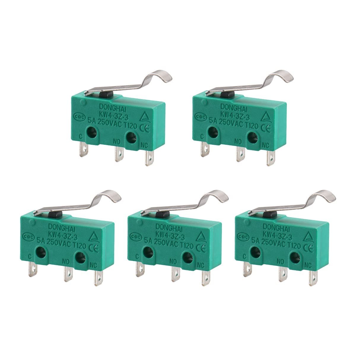 Versatile 5-Pack Hinge Lever Micro Switch for Home Appliances & CNC Machines