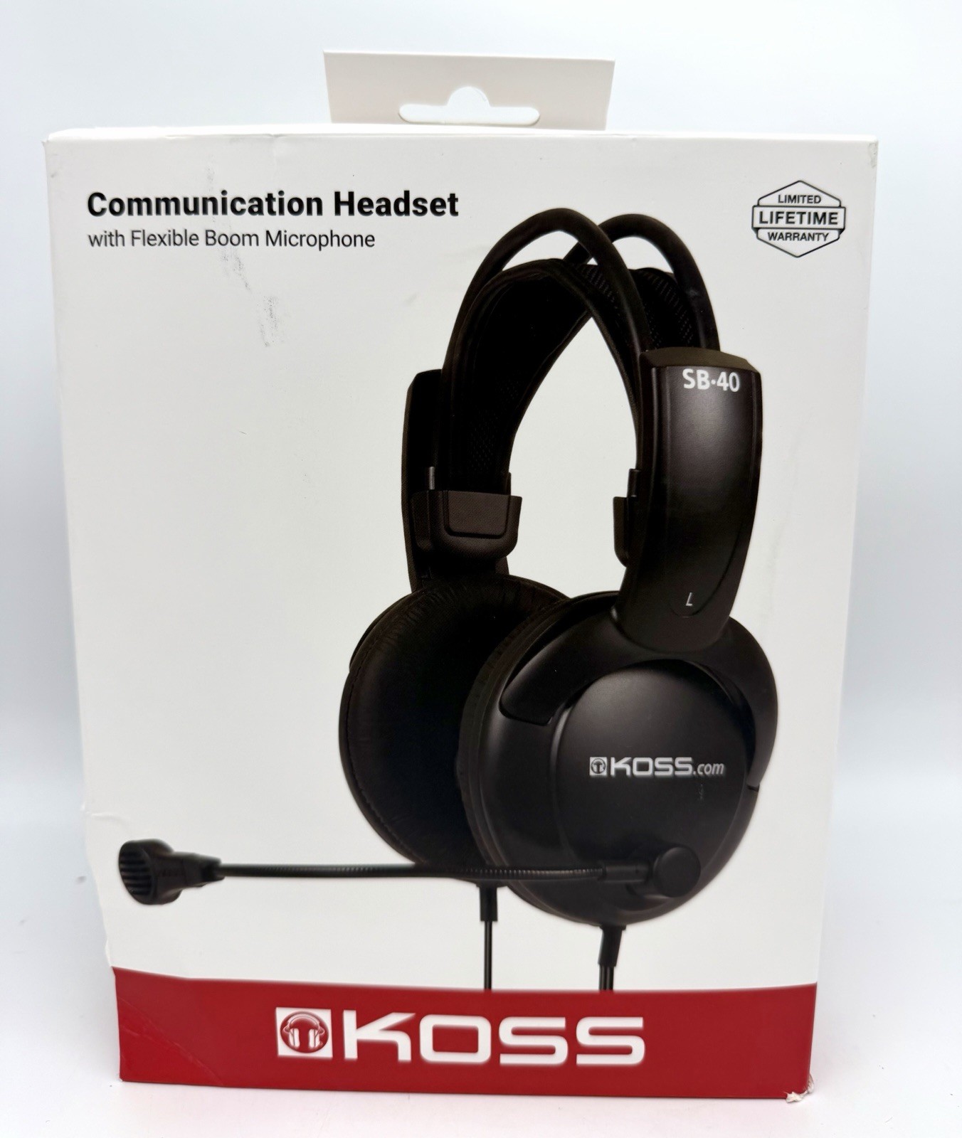 Koss - SB40 -Communication Stereo Headset with Microphone - Black