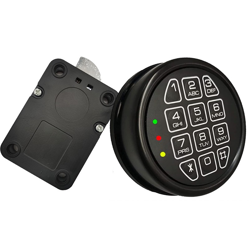Gun Electronic Safe Lock ‎Replacement Black Keypad With Swing Bolt DIY Safe Lock