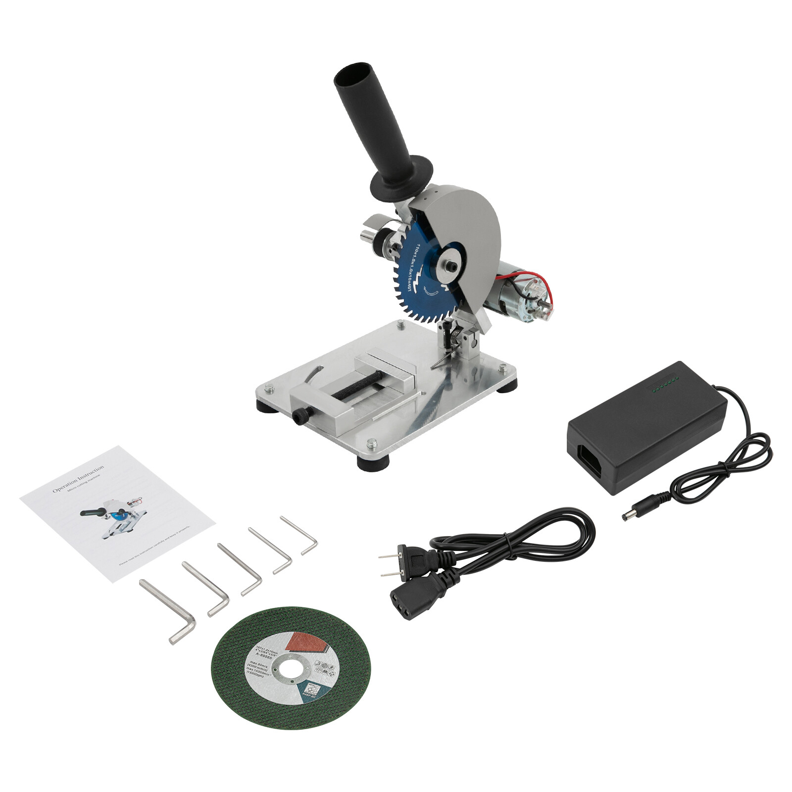 45 Degree Micro Cutting Machine DIY Drill Small Aluminum Alloy Table Saw Cutting