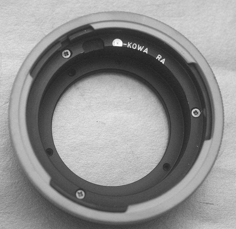 Kowa Kowa 66 Medium F lens onto Canon EOS EF mount adapter without Shutter Actua