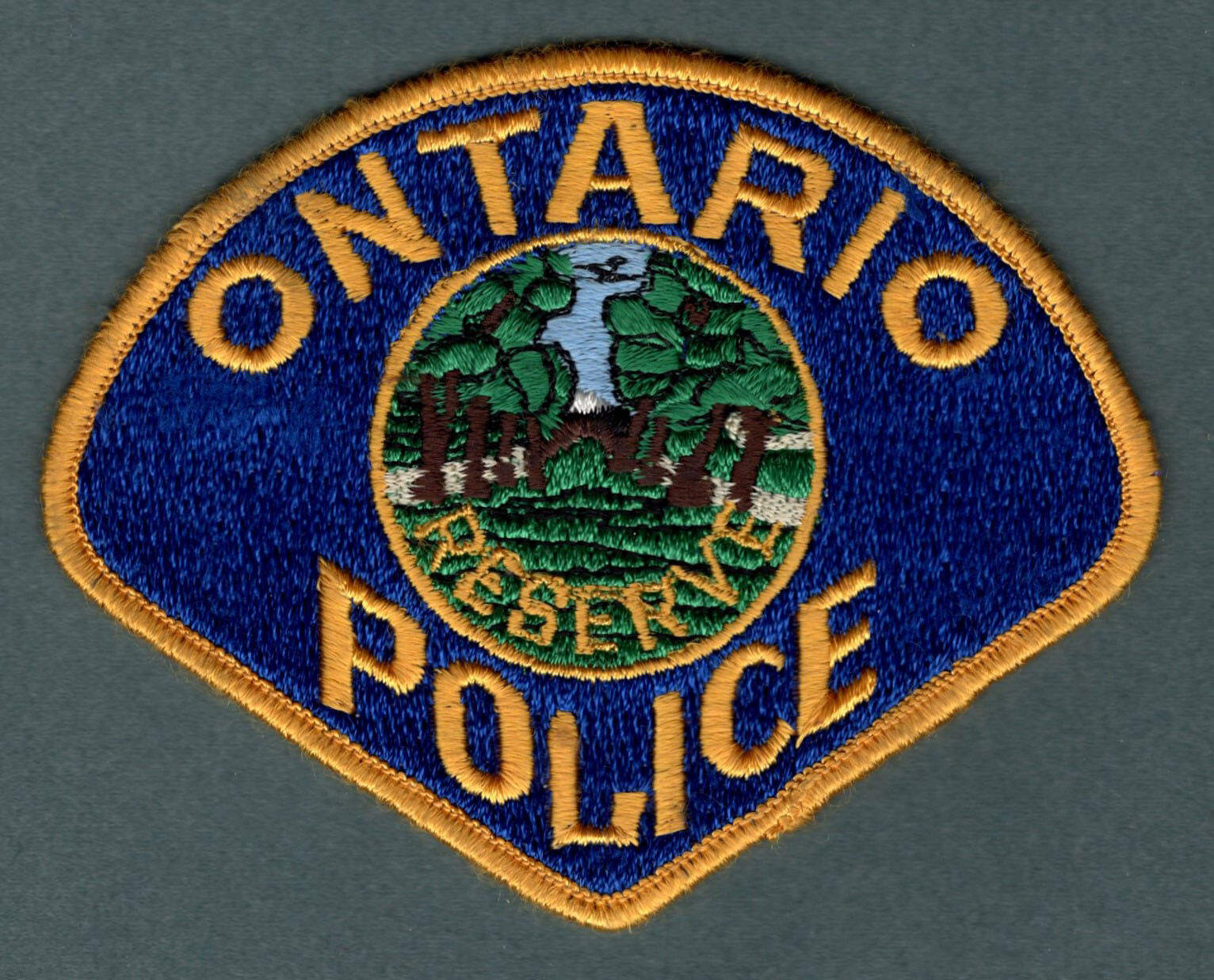 Ontario California Police Patch  *Gold - RESERVE*
