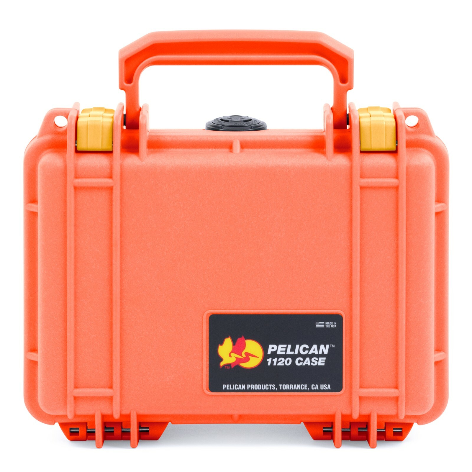 Orange & Yellow Pelican 1120 case. With Foam