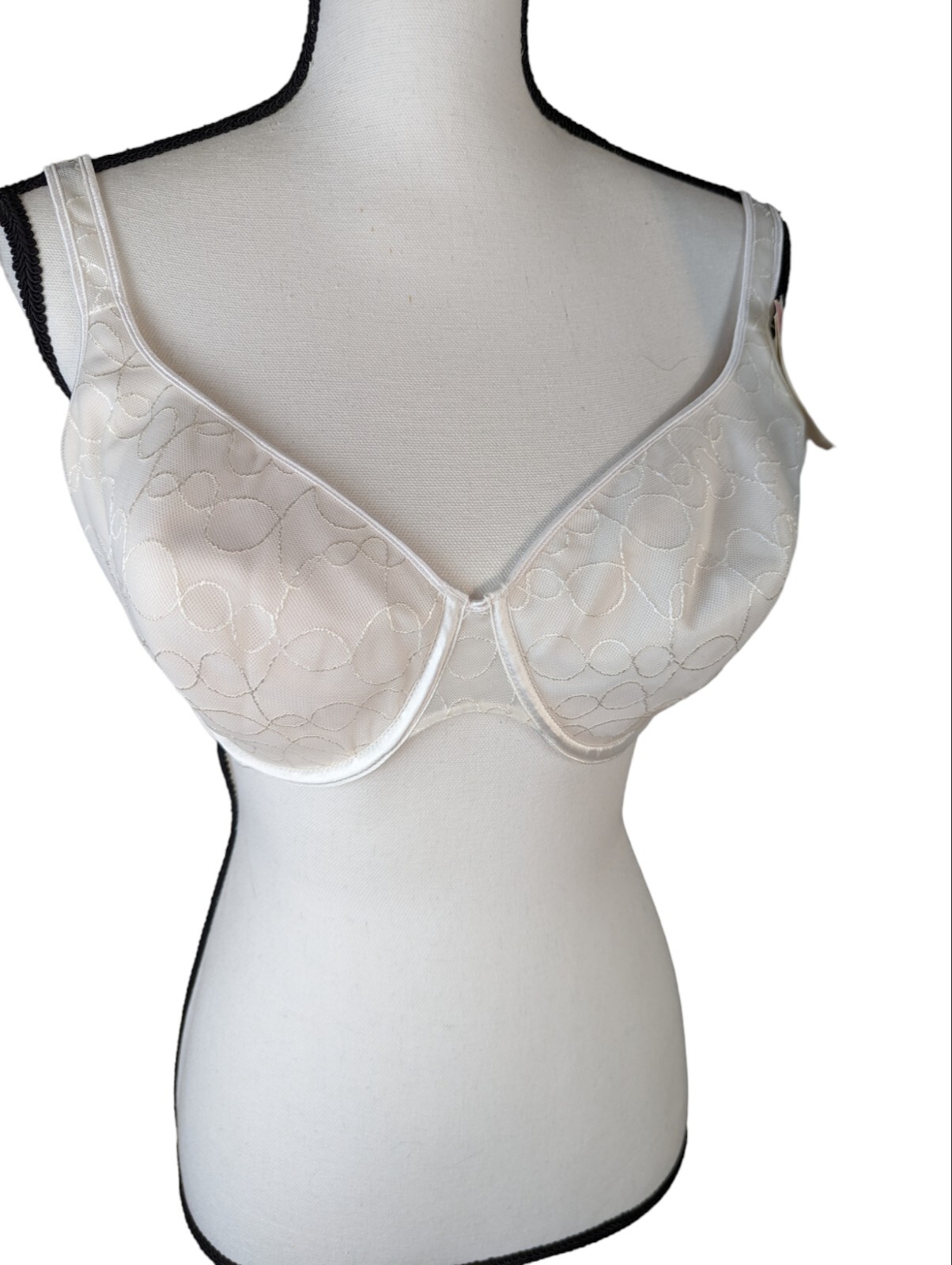 Vtg NWT Bali 3546 Bra 38D White NOS