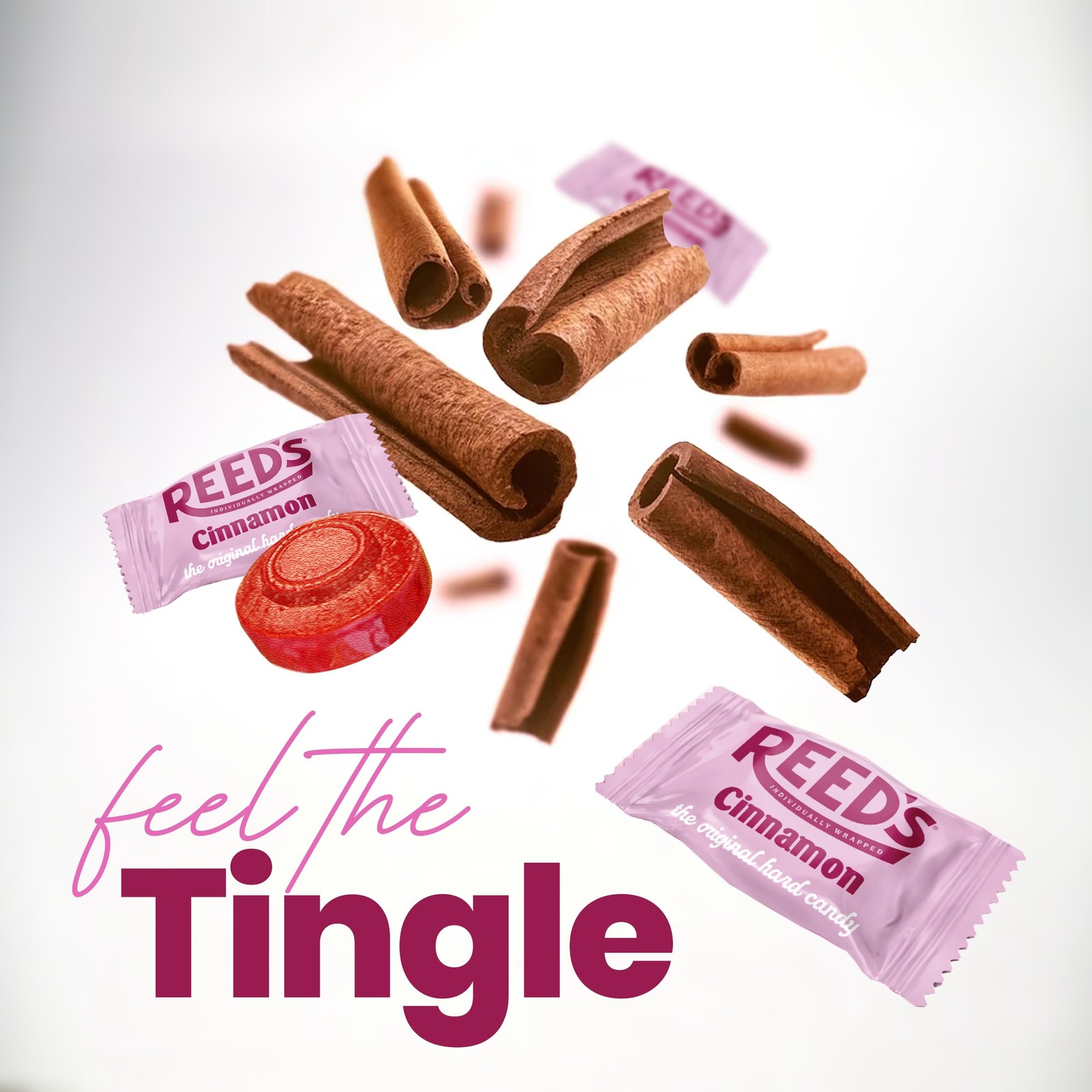Reed’s Individually Wrapped Cinnamon Candy | Traditional Cinnamon Hard Candy ...
