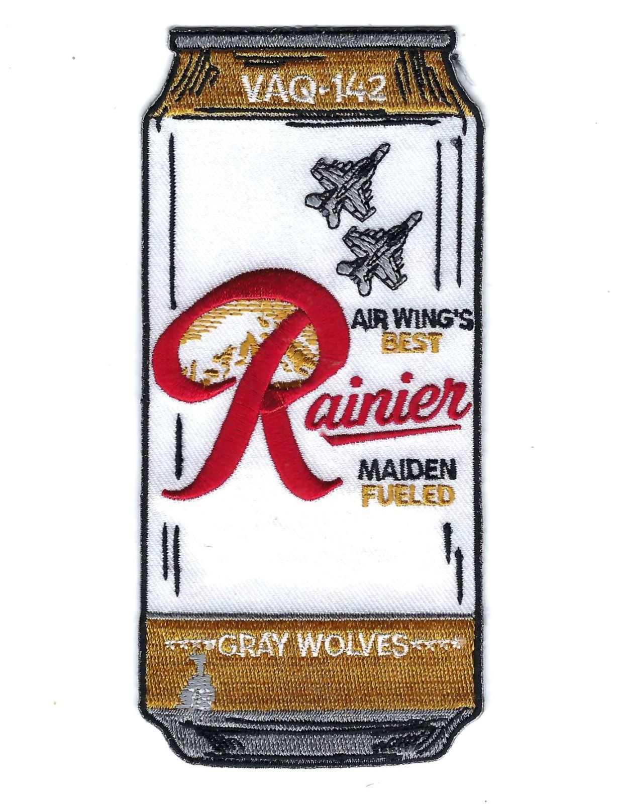 ORIGINAL VAQ-142 GRAY WOLVES "RAINIER MAIDEN FUELED" patch
