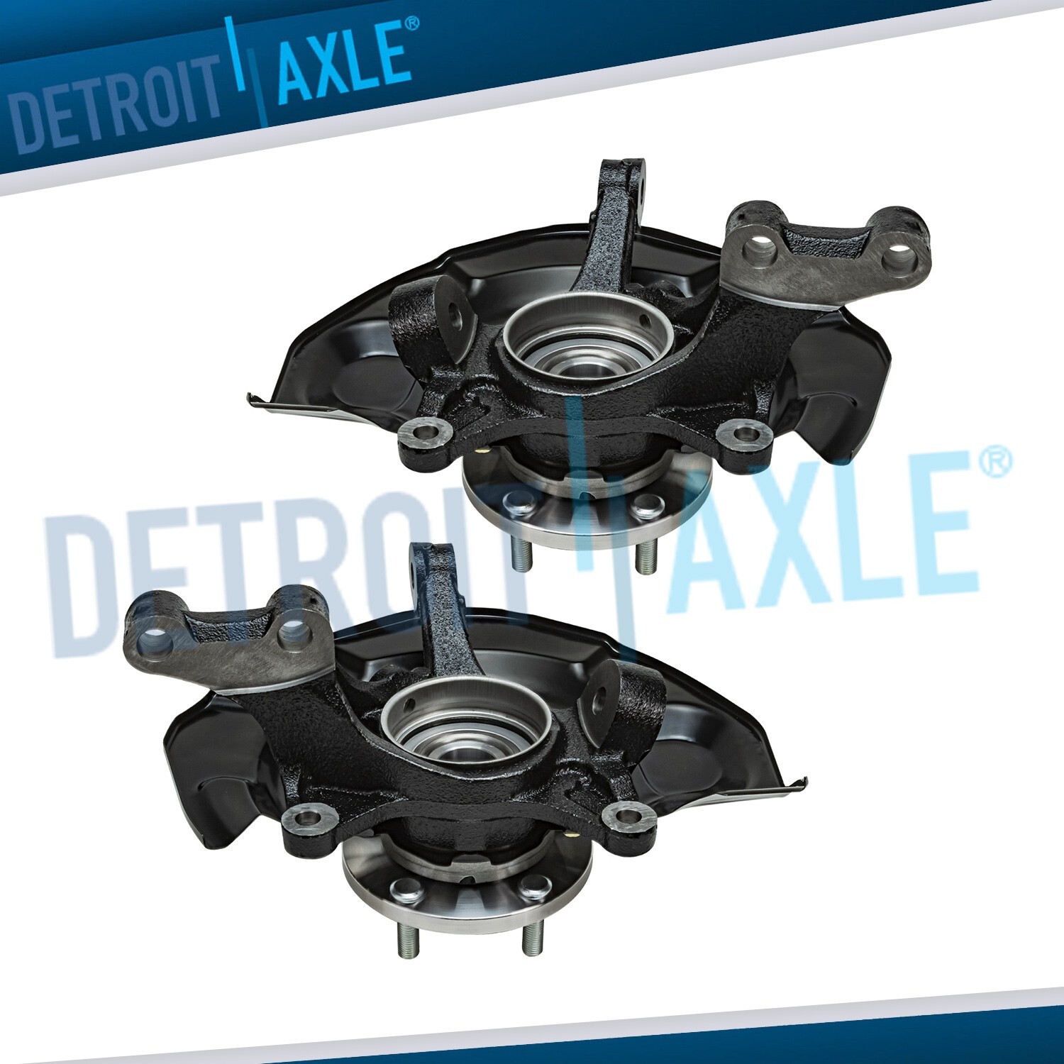 Front Steering Knuckles Wheel Bearing Hubs for 2004-2007 Toyota Highlander 2.4L