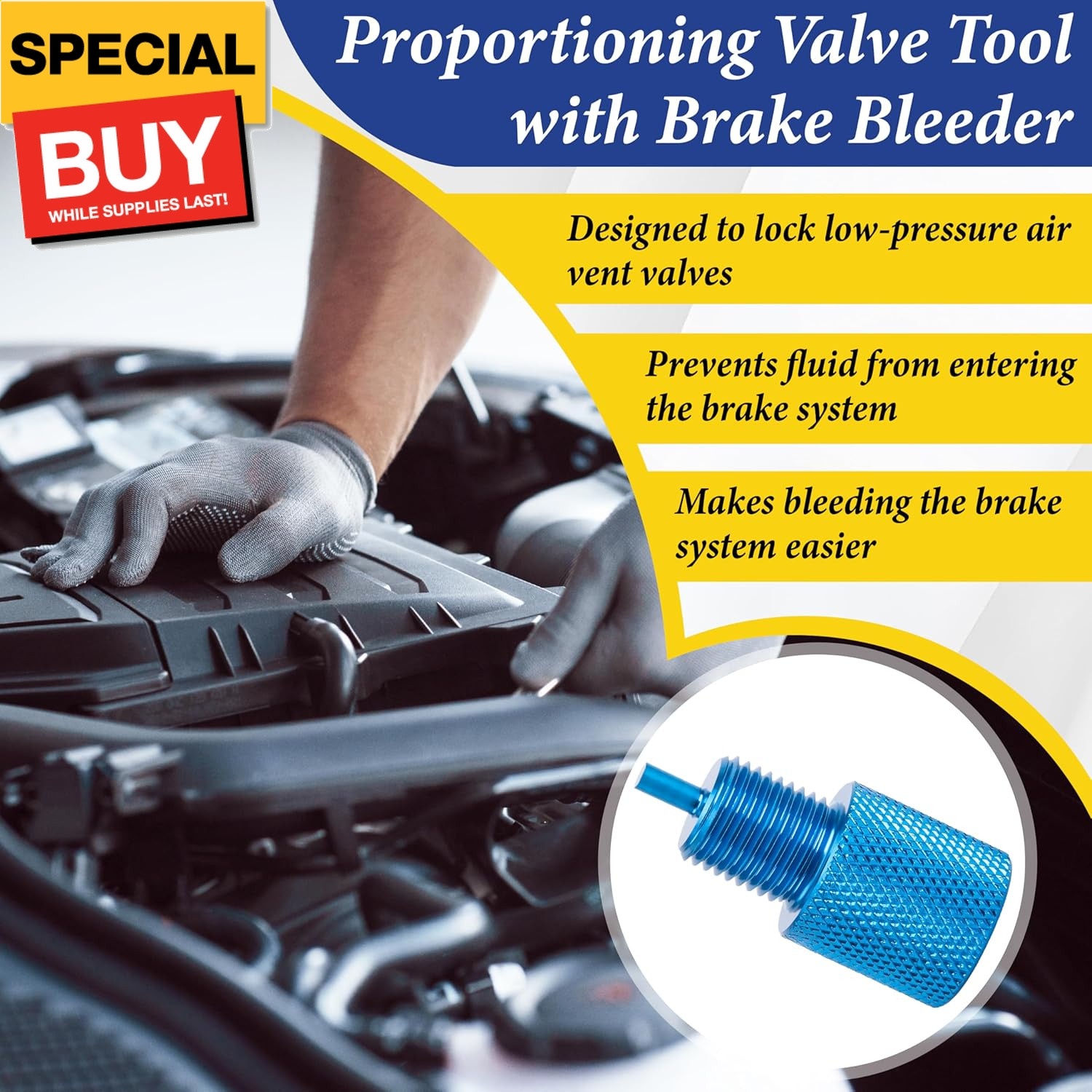 Proportioning Valve Bleeder Tool, Brake Proportioning Valve Bleeder Tool, Brake
