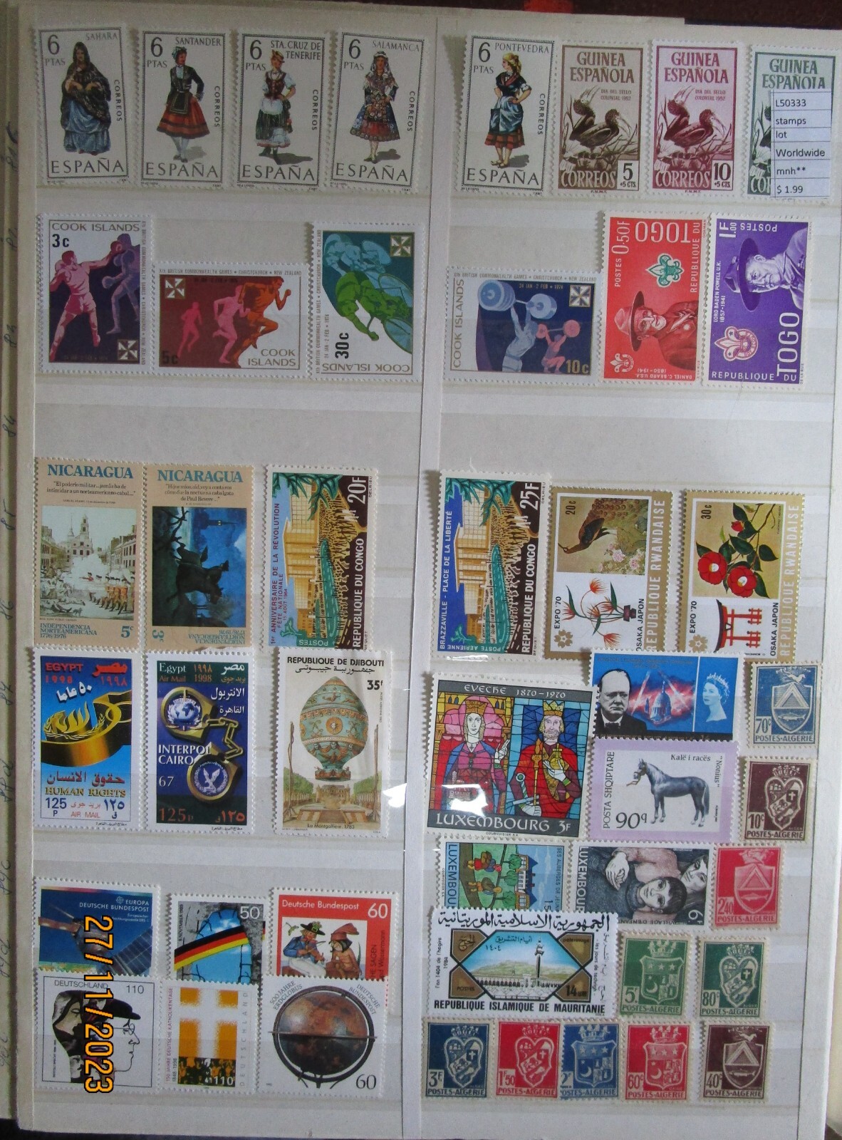 LOT STAMPS WORLDWIDE  MNH**  (L50333)