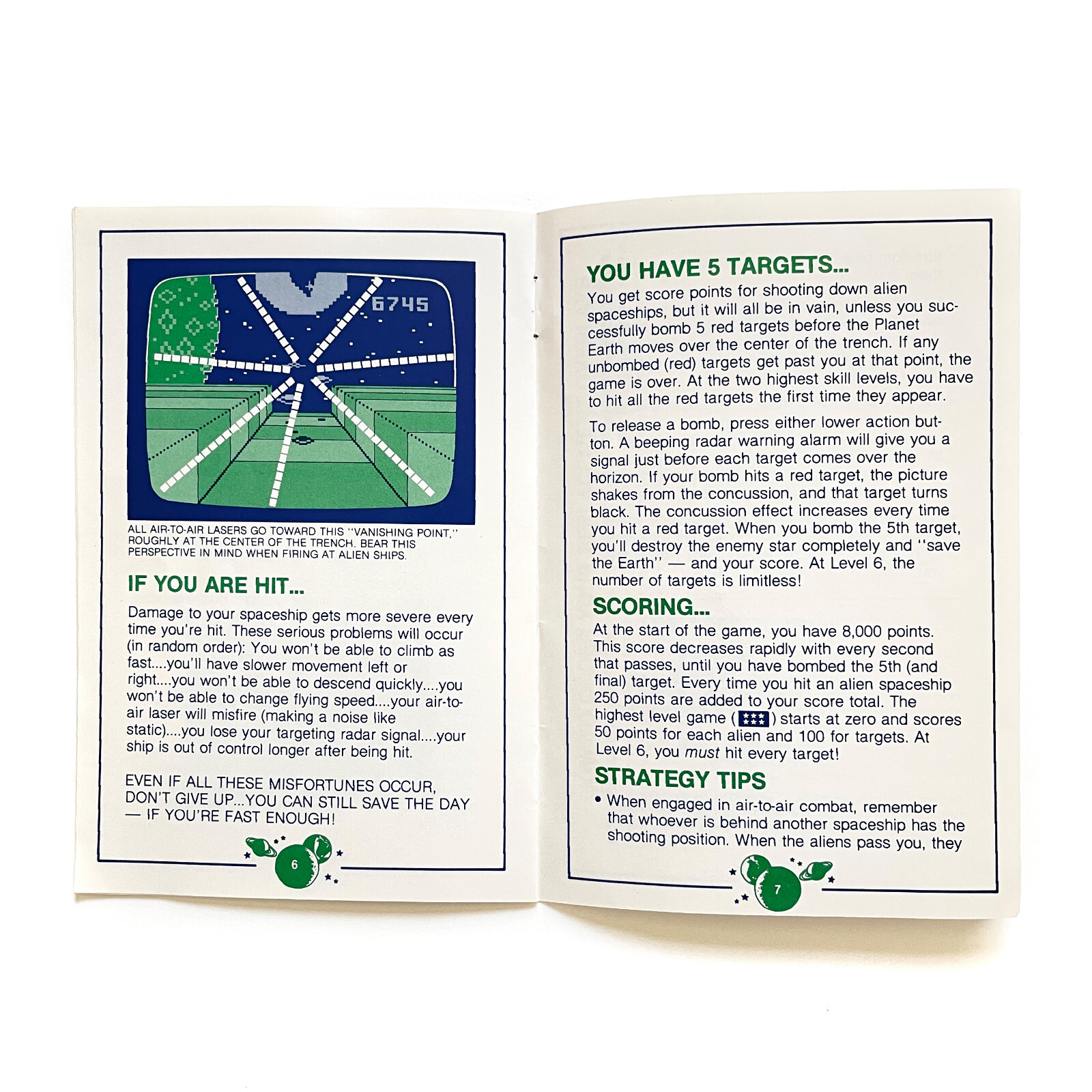1981 Star Strike Game Instructions Manual • Mattel Electronics Intellivision