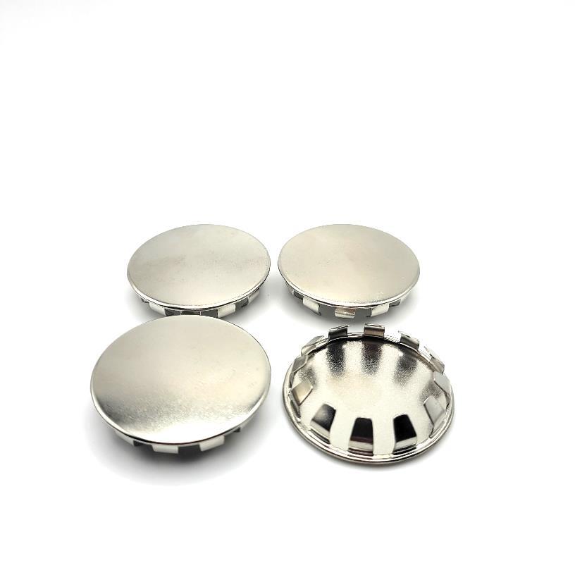 1 1/2” Metal Snap in Panel Plugs Nickel Plated Steel Hole Covers Bright Finish