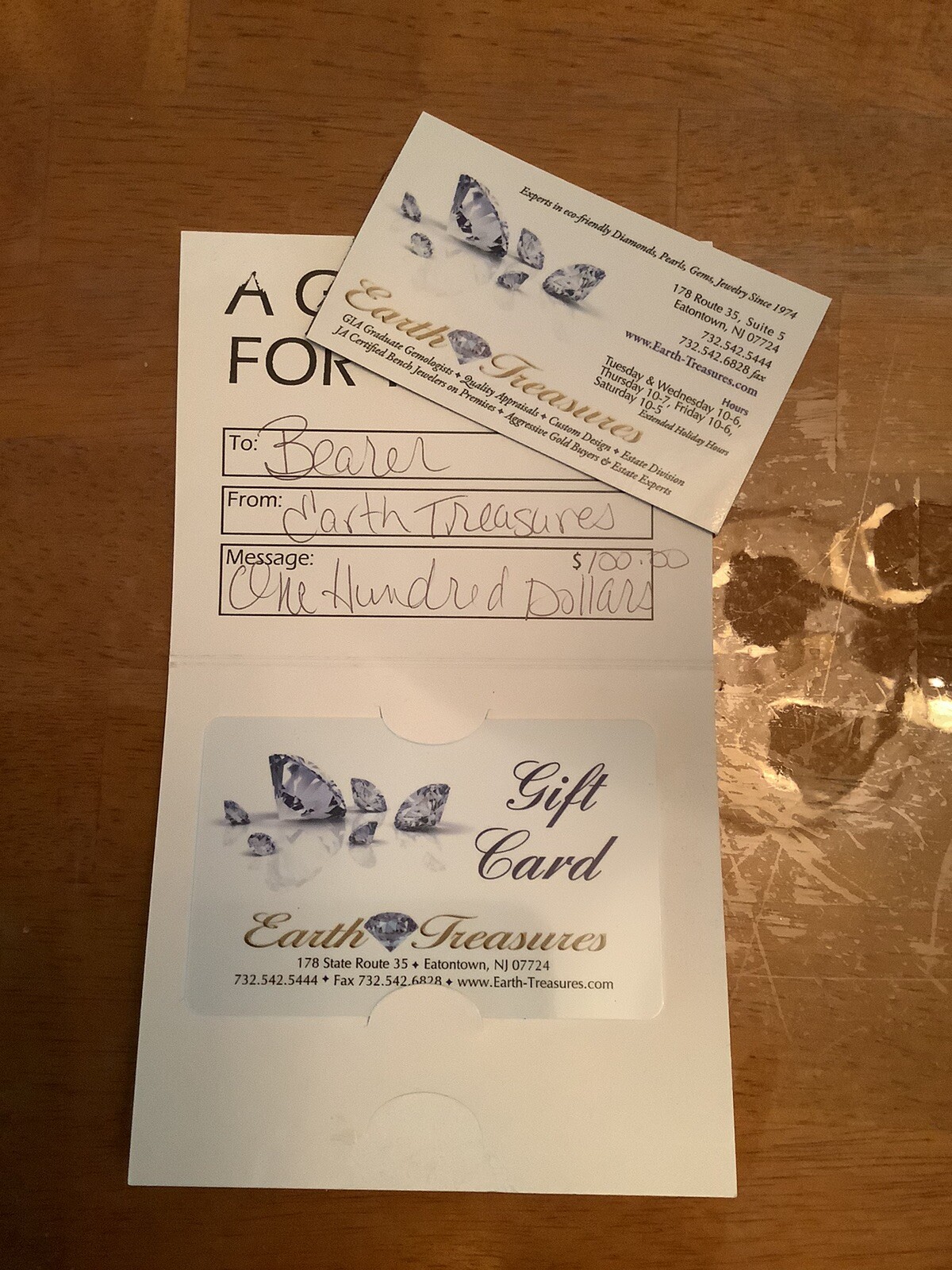 Earth Treasures Gift Card