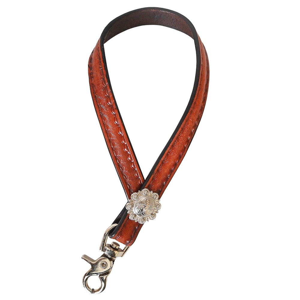 C-SS-M 4 Inch Hilason Leather Horse Tie Down Hobble Keeper Sunset Hand Tool