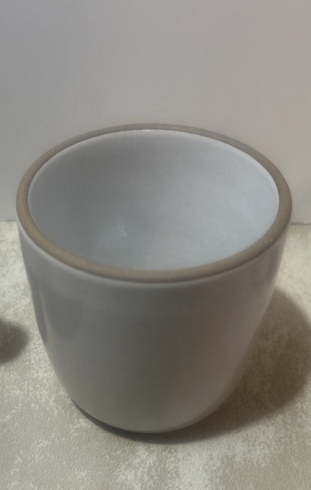 Rare Heath Ceramics Pottery Coupe Tumbler Mug Beige Brown Edge 3” Espresso New