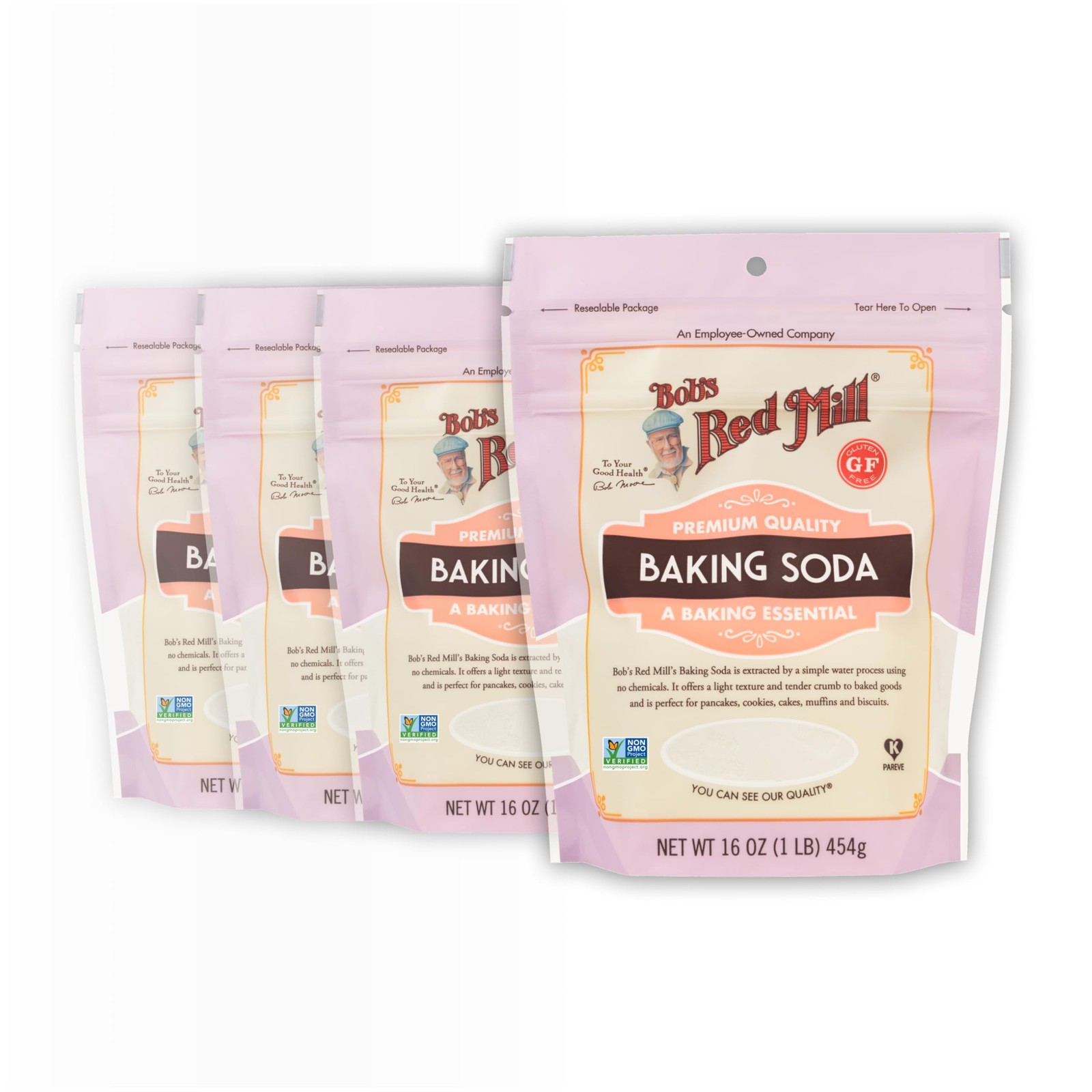 Bob's Red Mill Baking Soda - 1 Pound (Pack of 4), Non 16 Ounce 4)