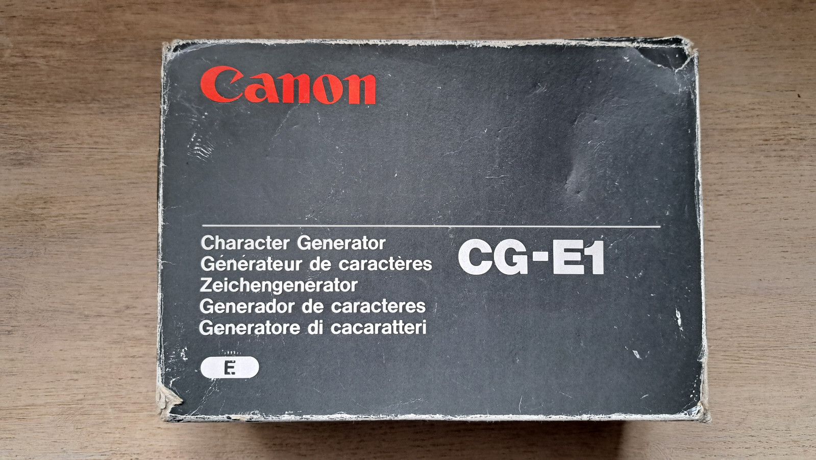 Canon Character Generator CG-E1E For Camcorders. Untested