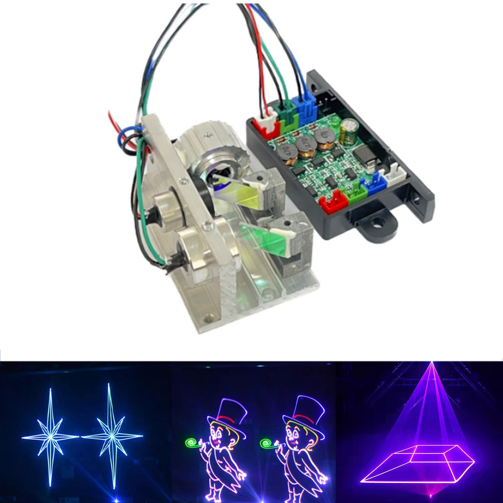 300mW RGB White Light 638nm/525nm/450nm Combined Laser Module