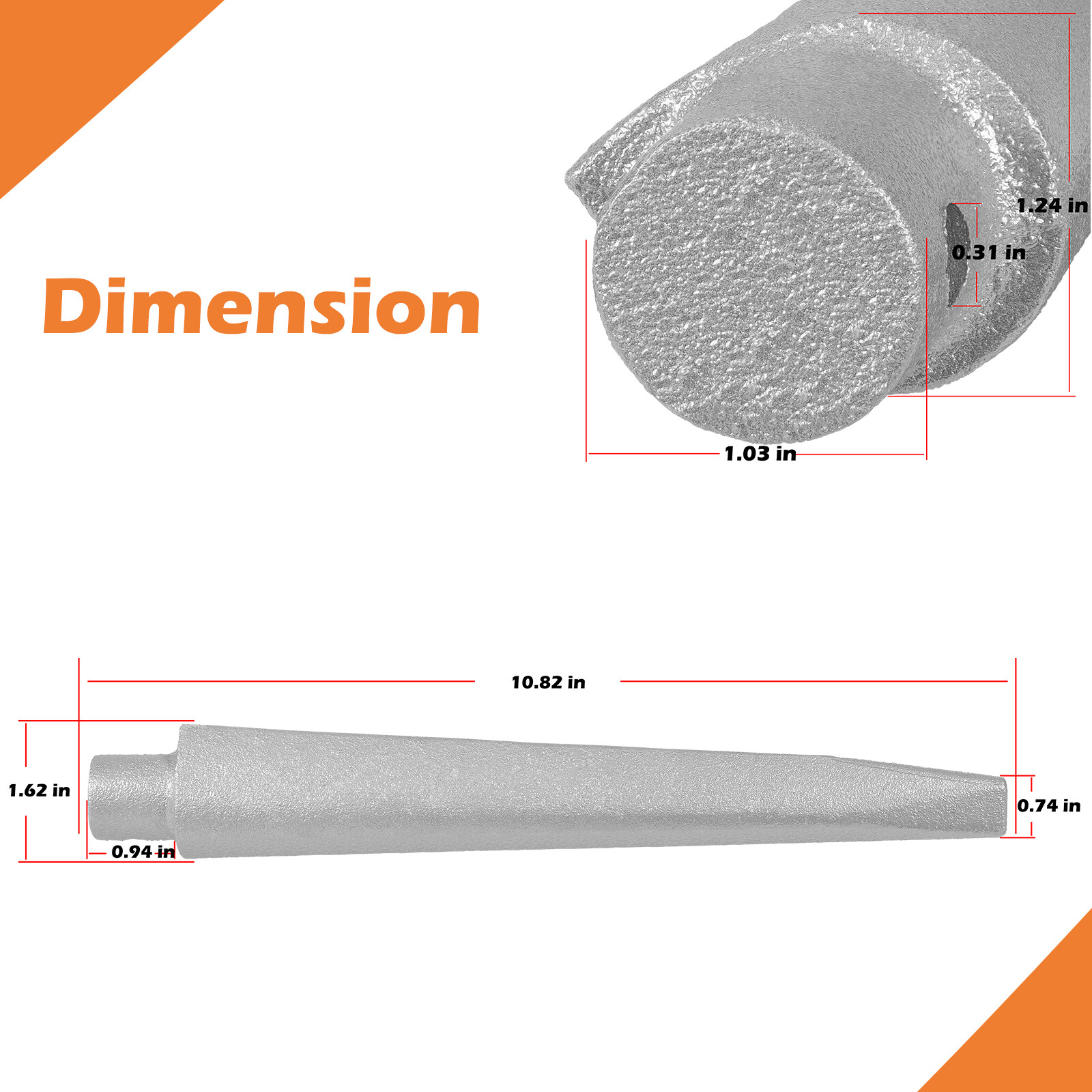 Blacksmith Tomahawk Eye Drift/Mandrel Blacksmith Tool Axe/Hammer Eye Drift Tool