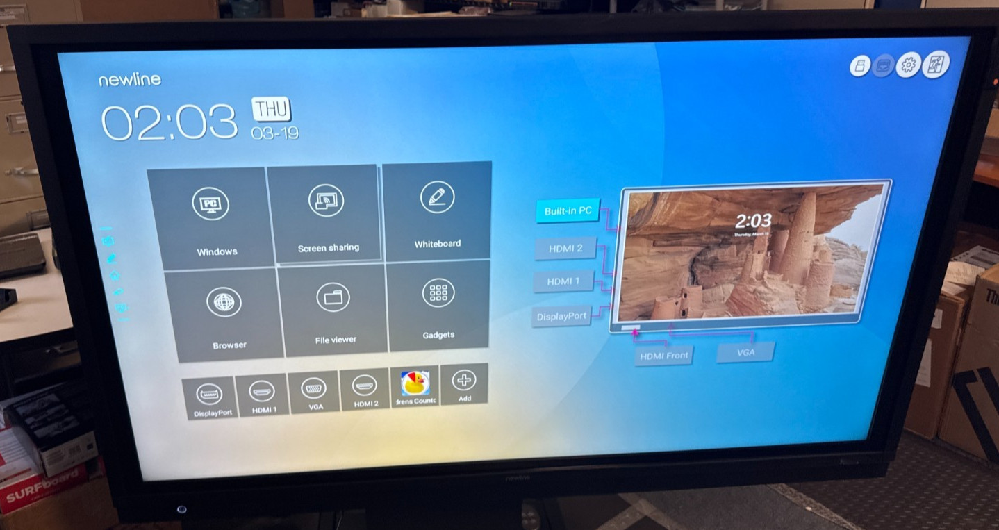 Newline TT-6518RS 65" 4K Touch Screen Display Interactive RS+.  Free Shipping!!
