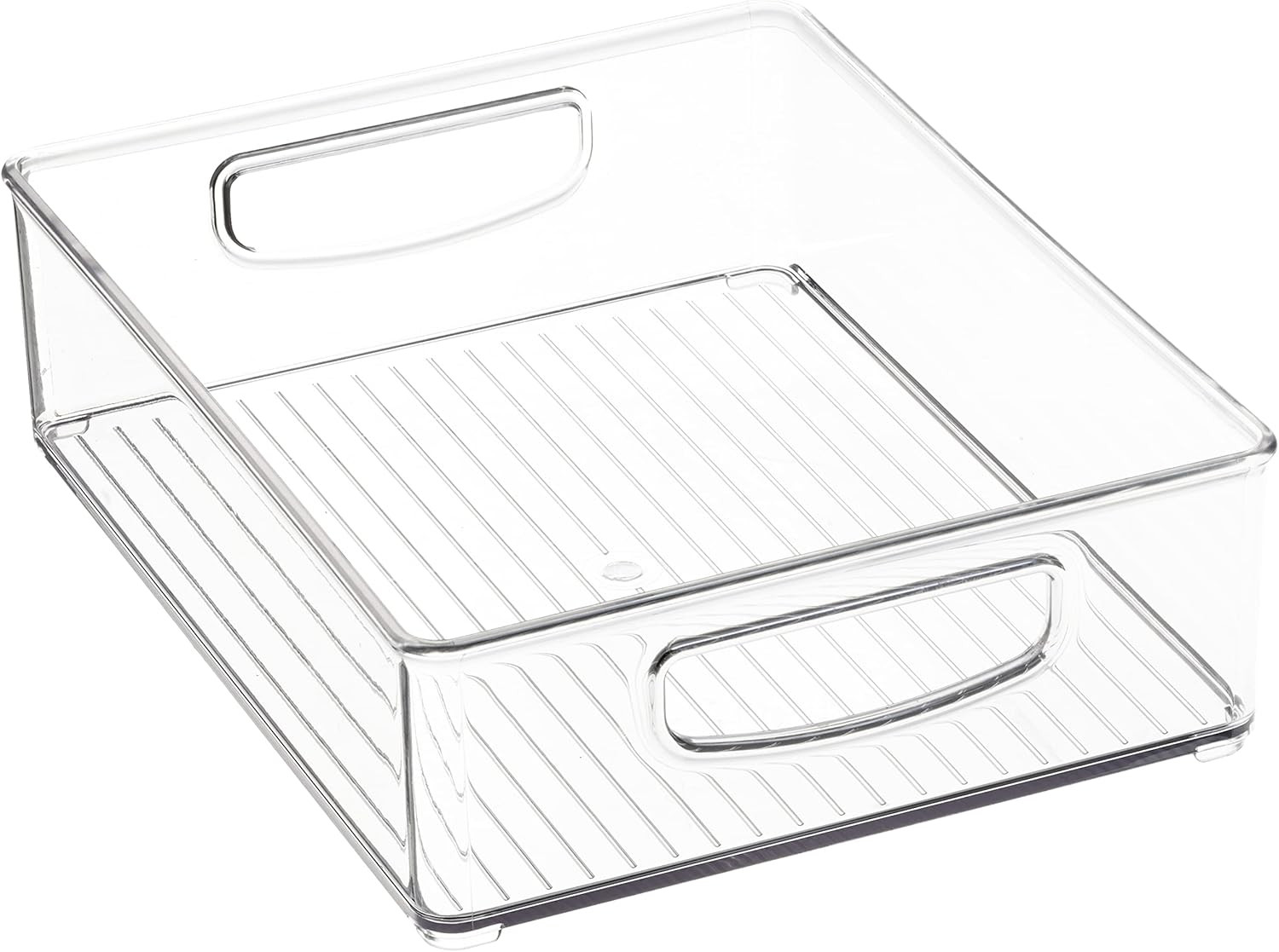 Stackable Pantry Bins, 2 Small, 2 Medium, and 2 Large Bins, 6 Pack, Clear, Made